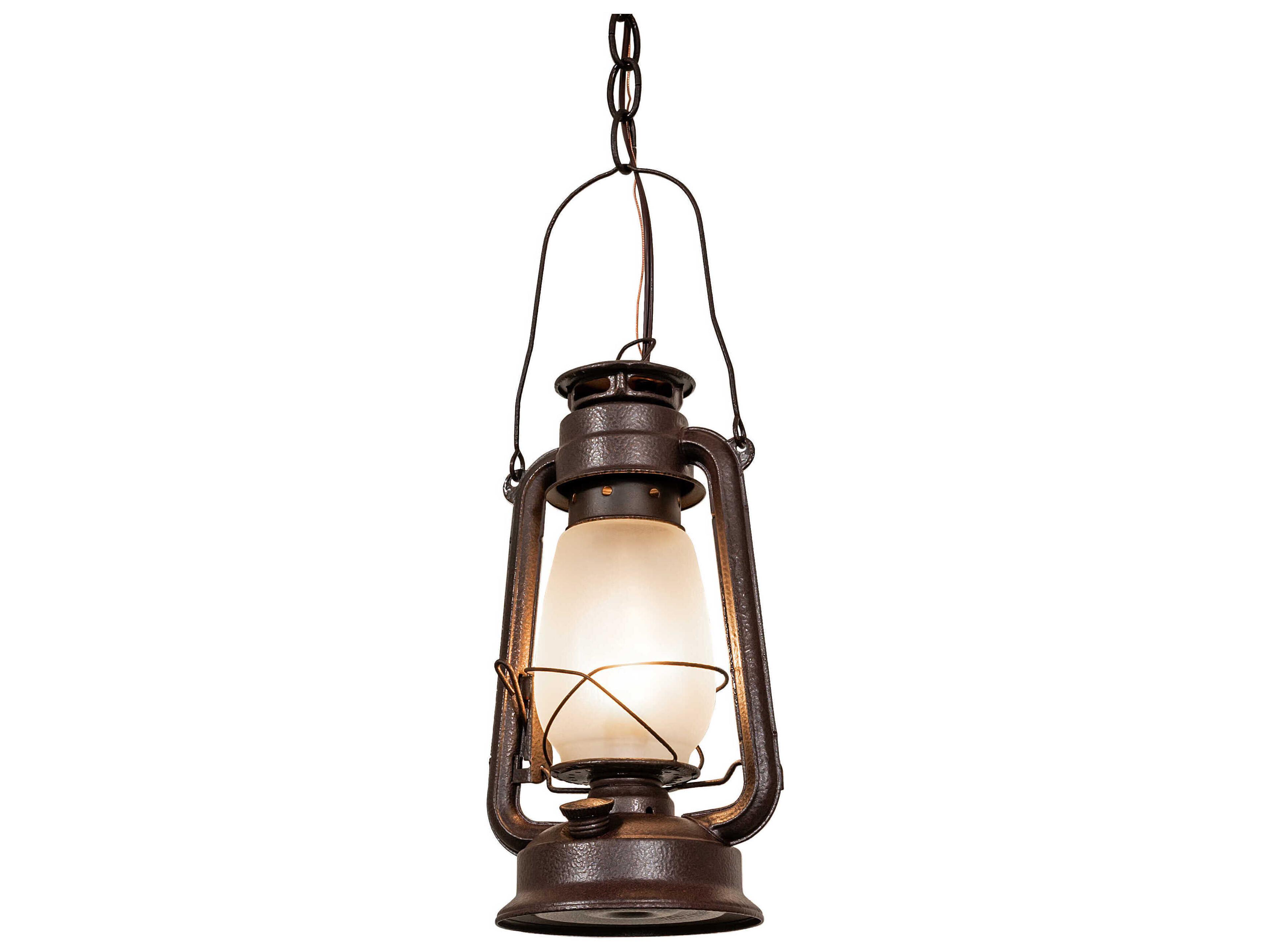 Meyda Miners Lantern 1-Light Outdoor Hanging Light