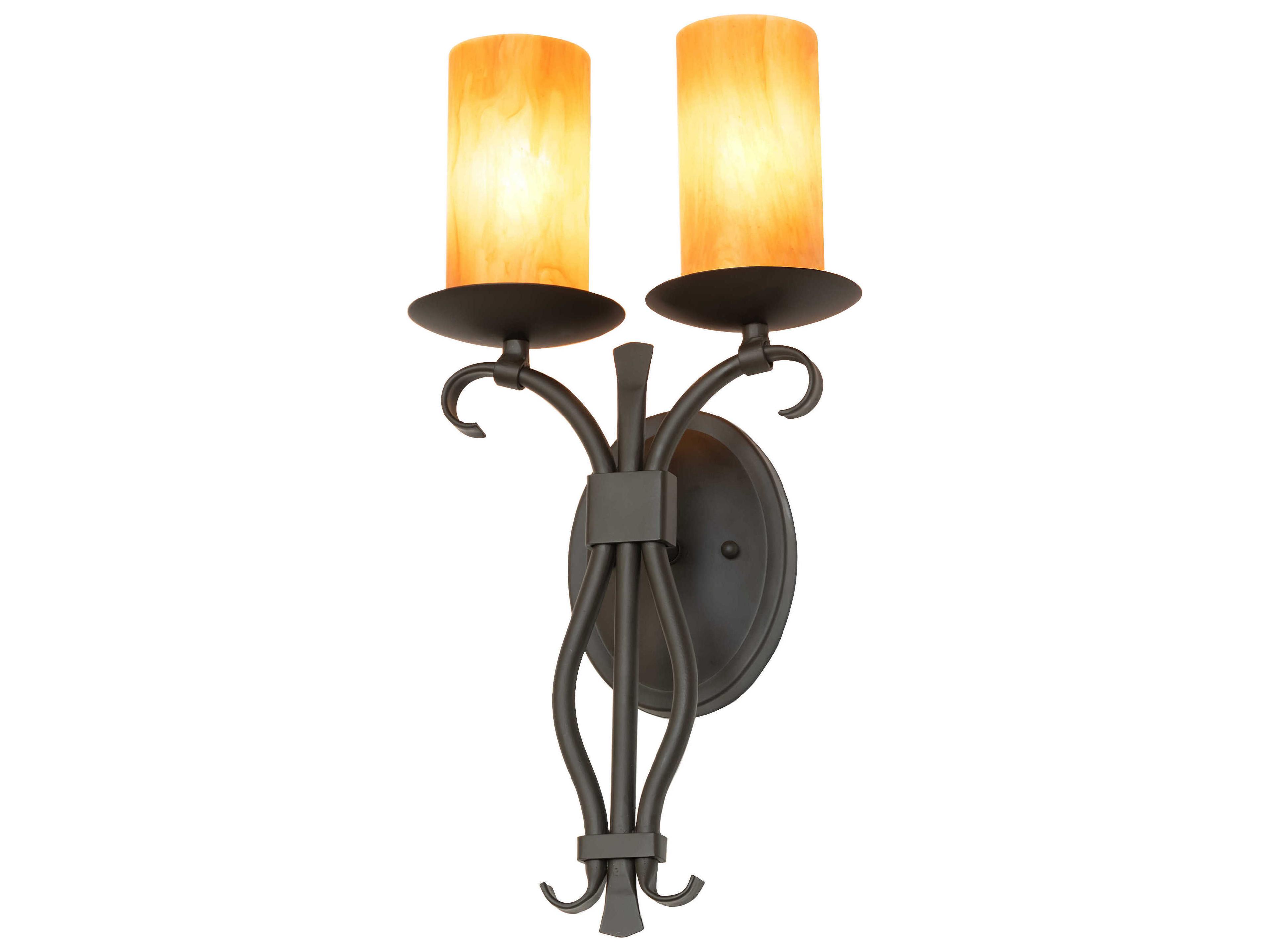 Meyda Juliana 2-Light Oil Rubbed Bronze Wall Sconce