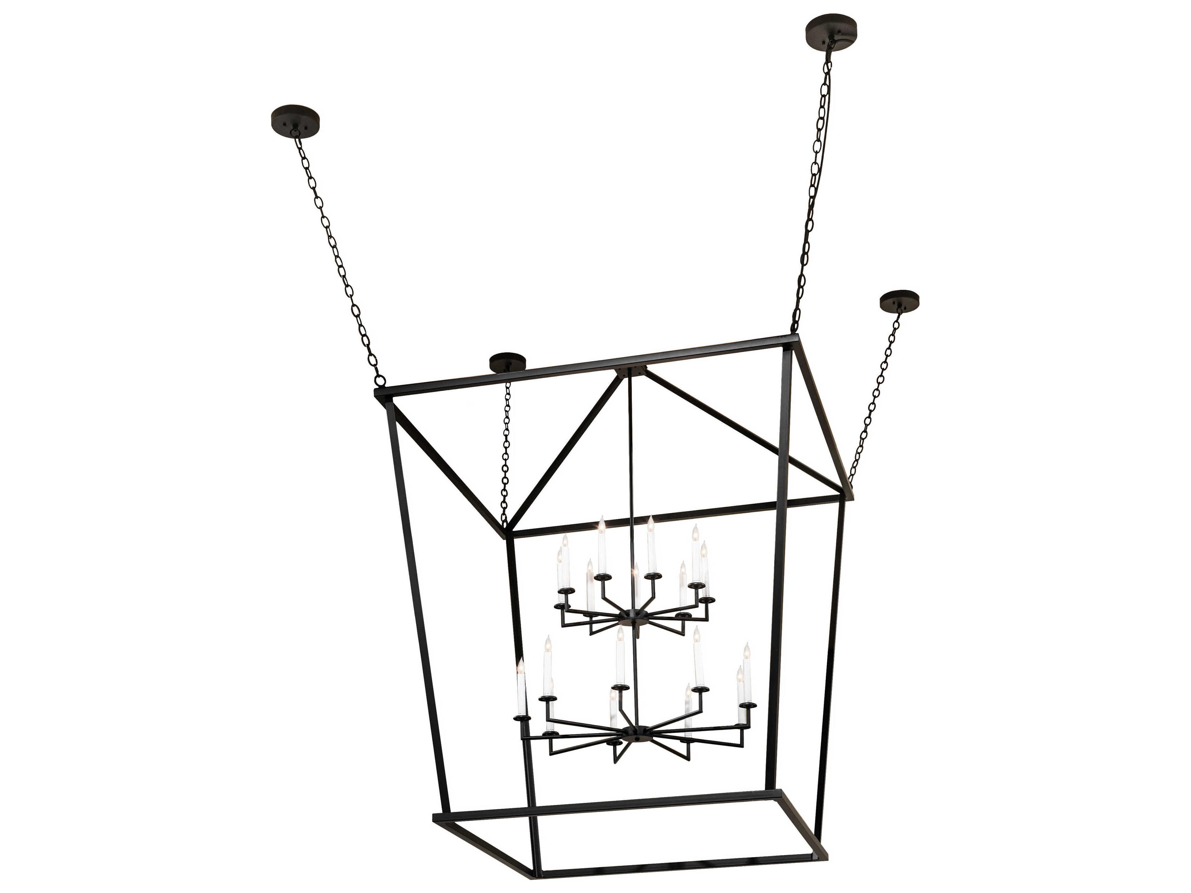 Meyda Kitzi 18-Light Flat Black Pendant