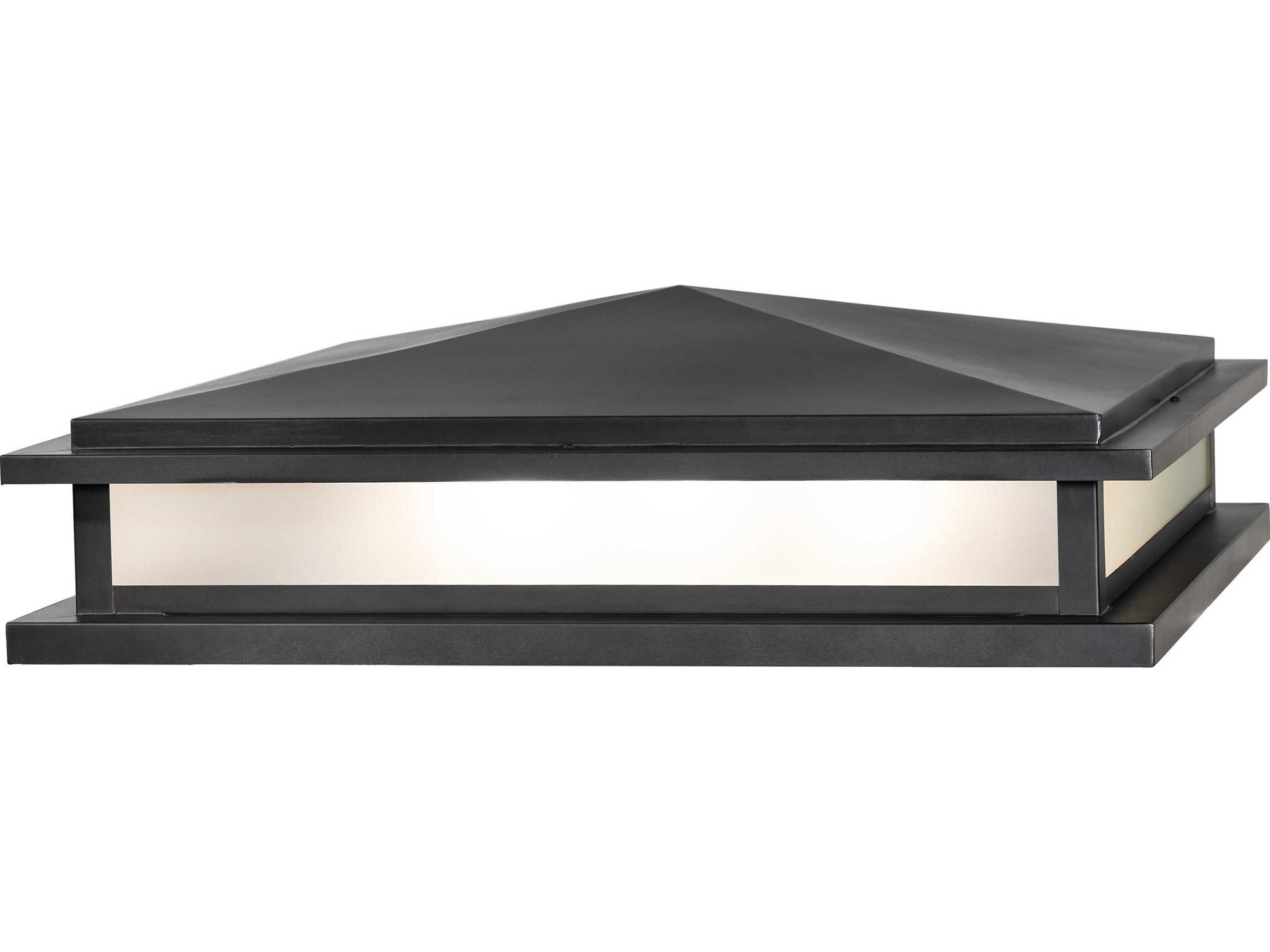 Meyda Seneca 8-Light Black Patina Outdoor Pier Mount