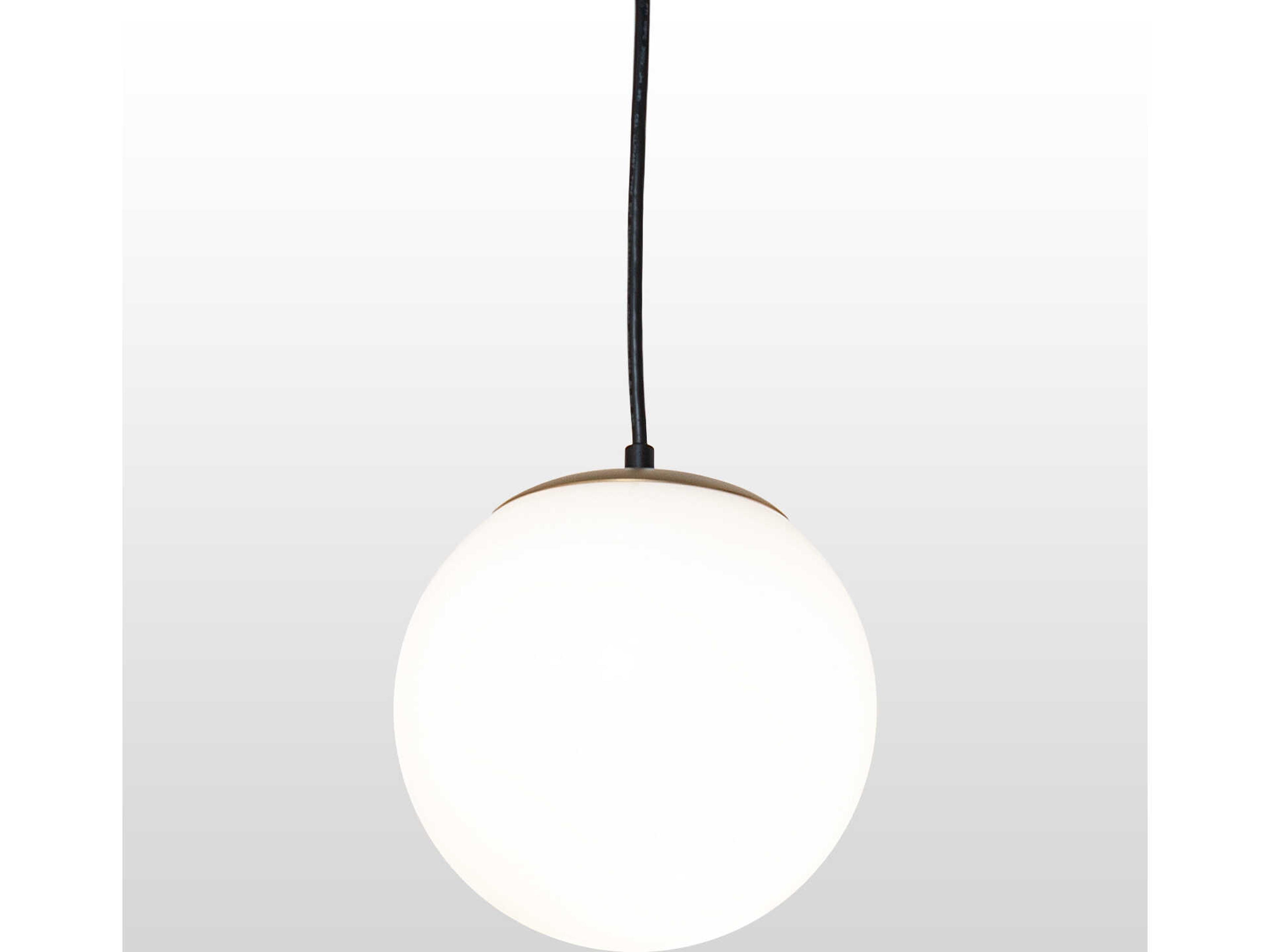 Meyda Bola 1-Light White Opal Glass Mini Pendant