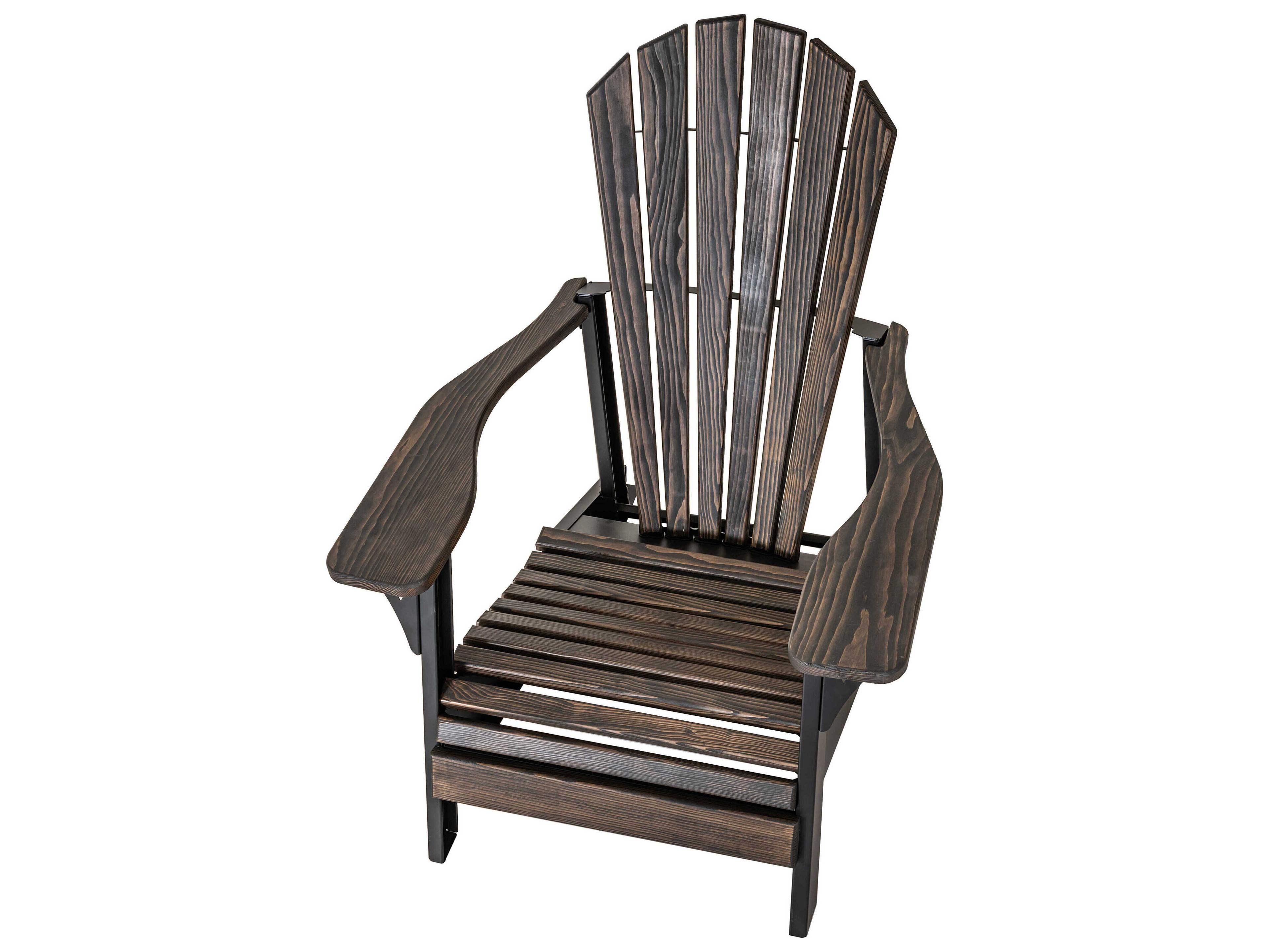 Meyda Ebony Stain Solar Black Adirondack Chair
