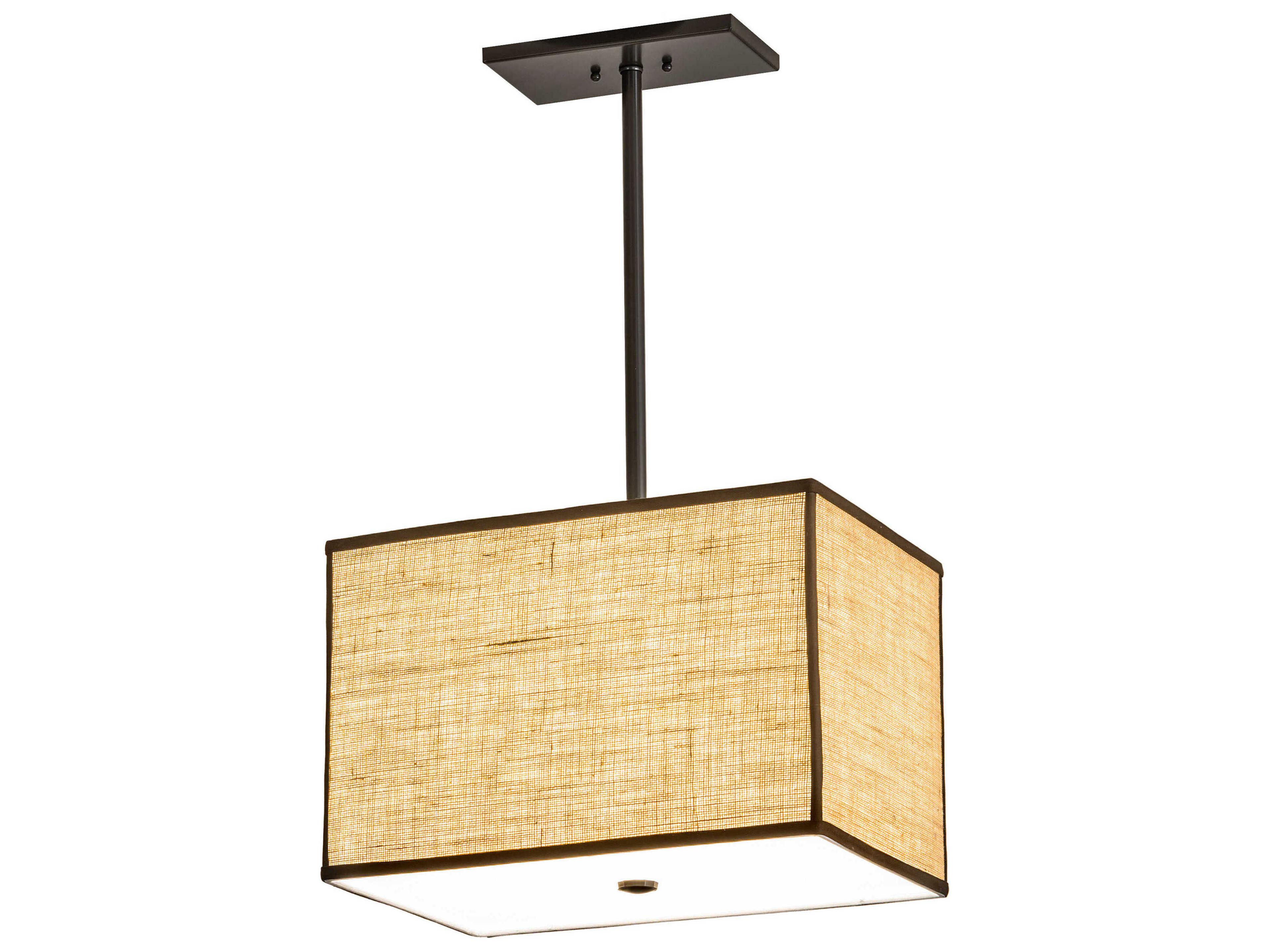 Meyda Quadrato 2-Light Timeless Bronze Pendant