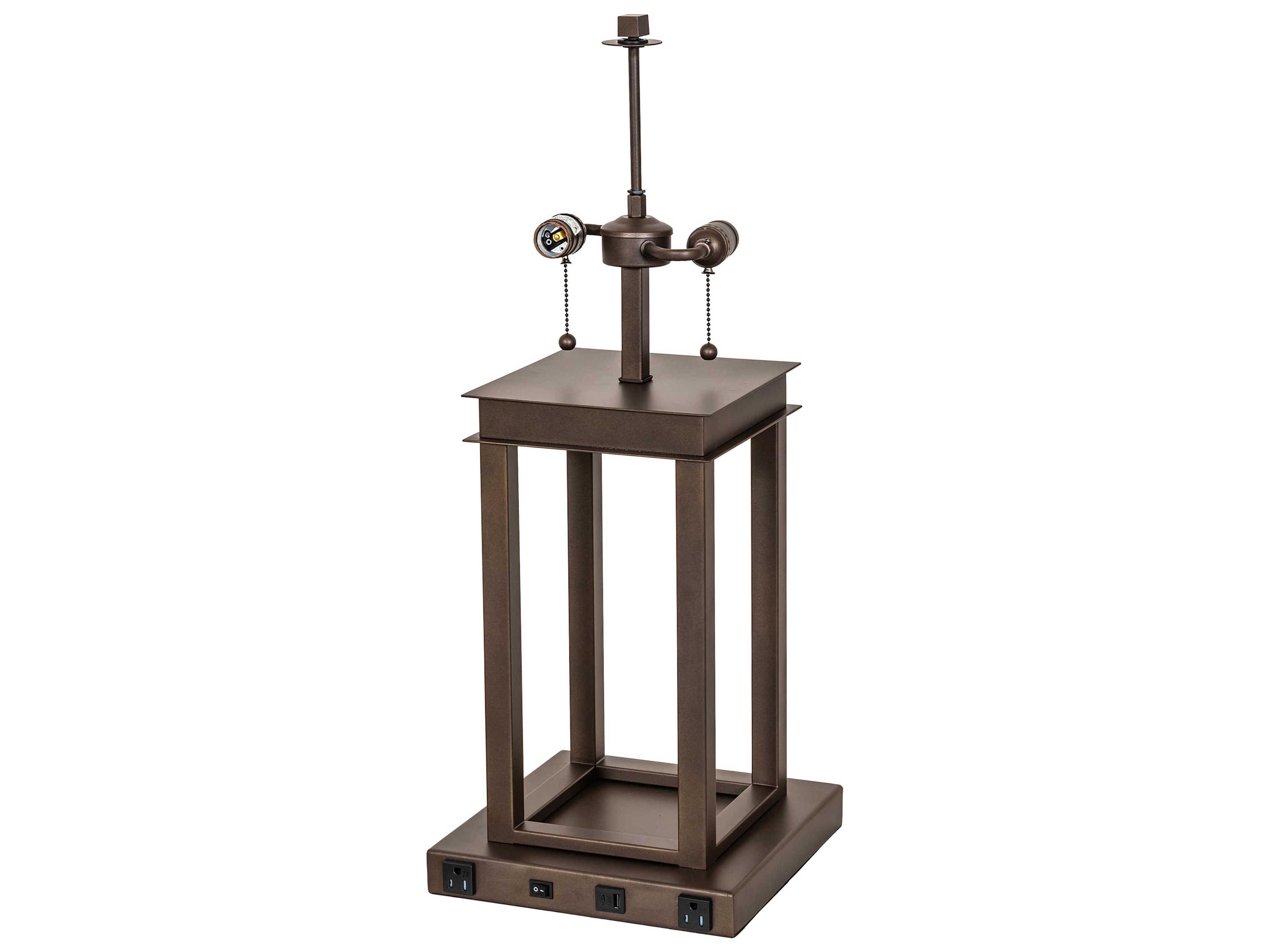 Meyda Mission 2-Light Tyler Bronze Table Base
