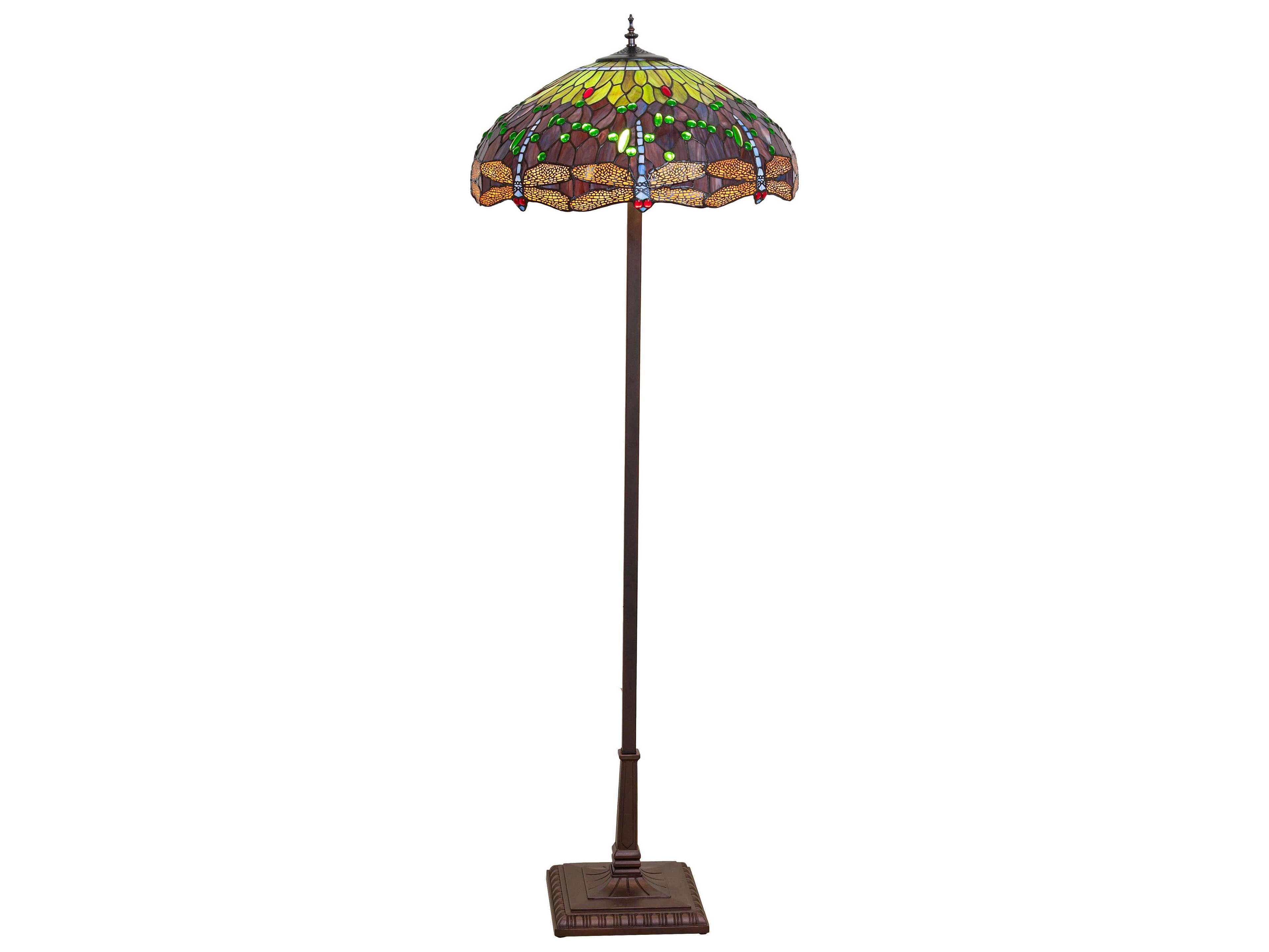 Meyda Tiffany Hanginghead Dragonfly  Floor Lamp