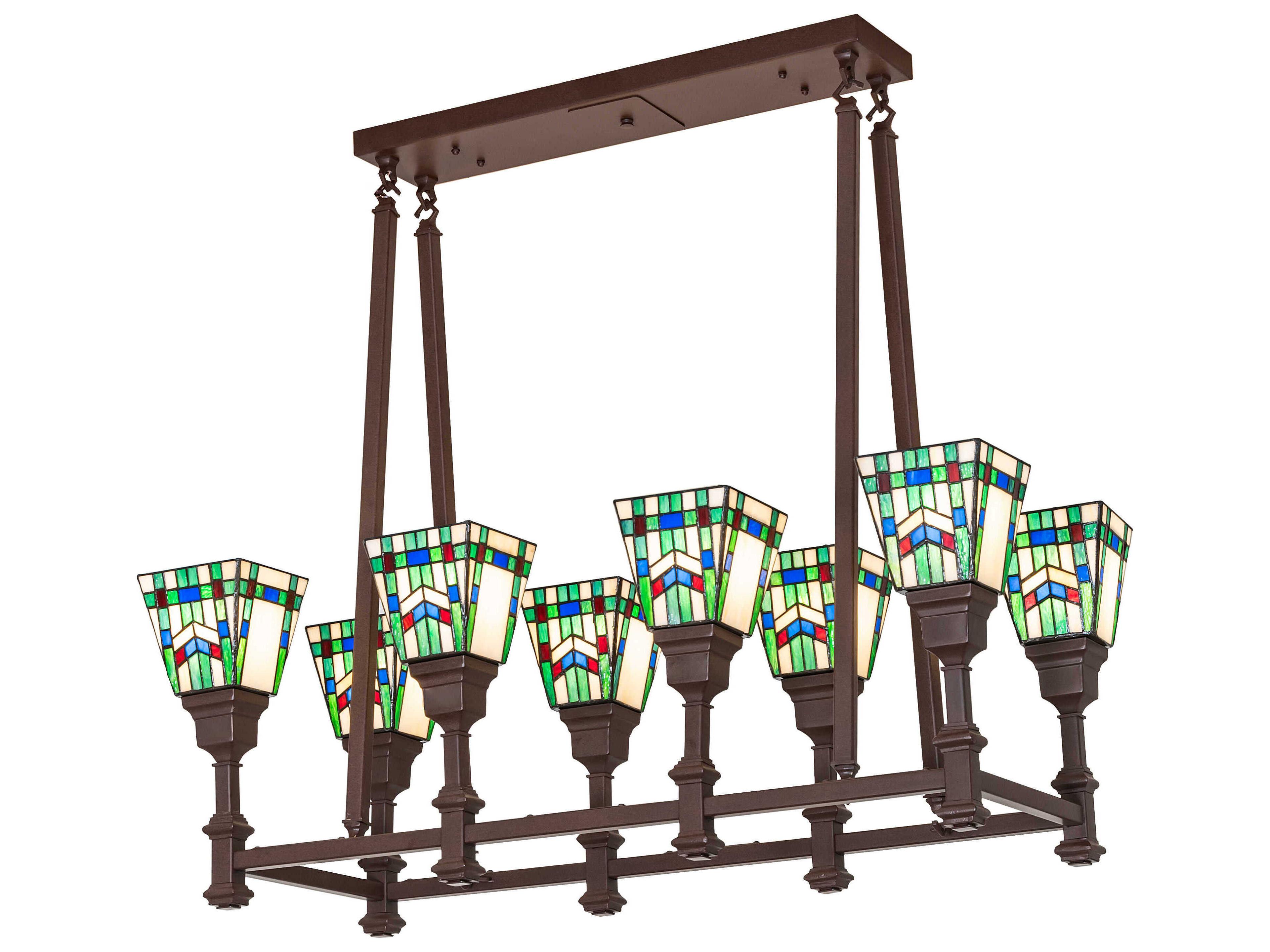 Meyda Prairie Wheat 8-Light Cafe Noir Island Pendant