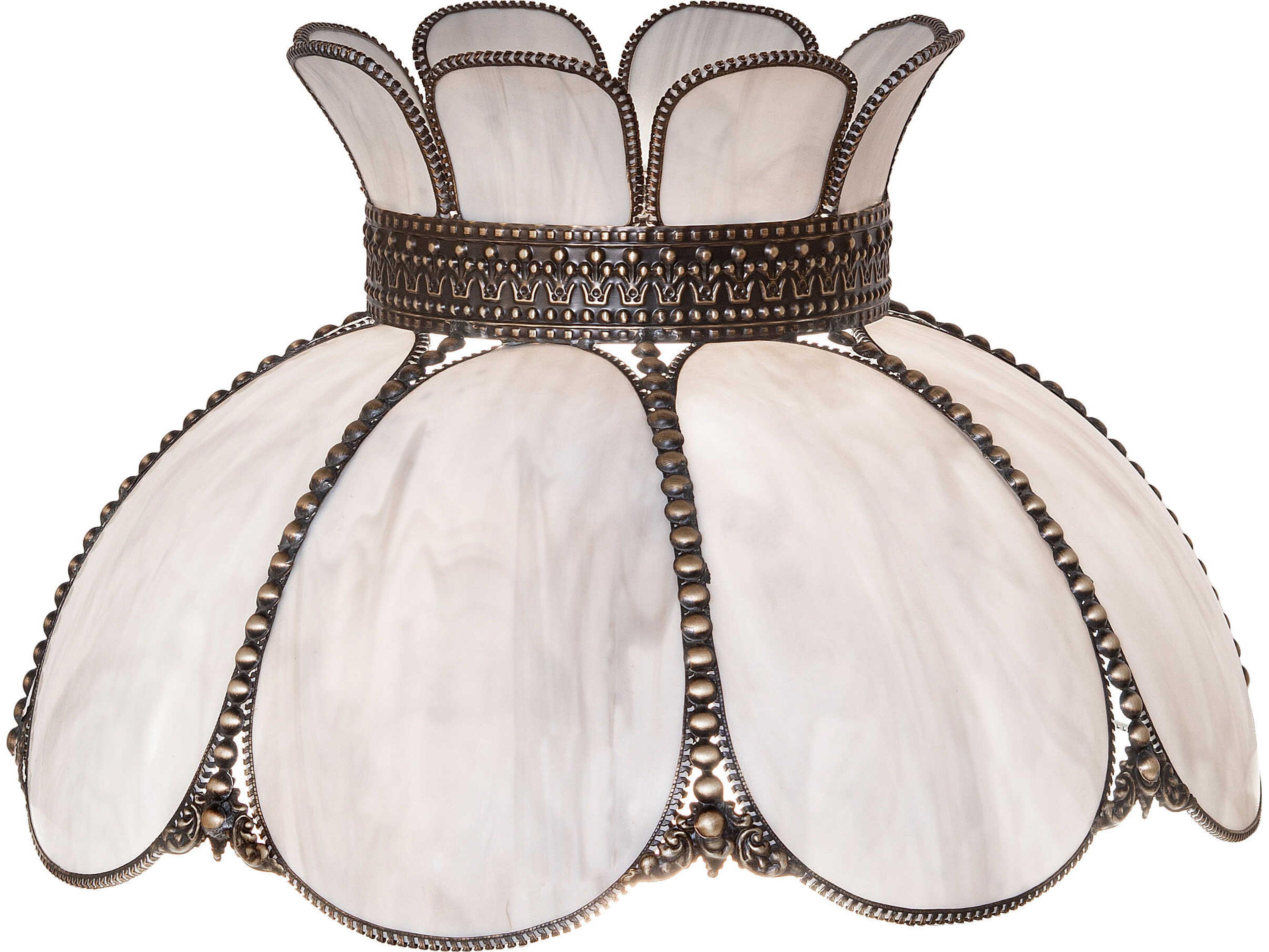 Meyda Annabelle Slate Gray Opal Glass