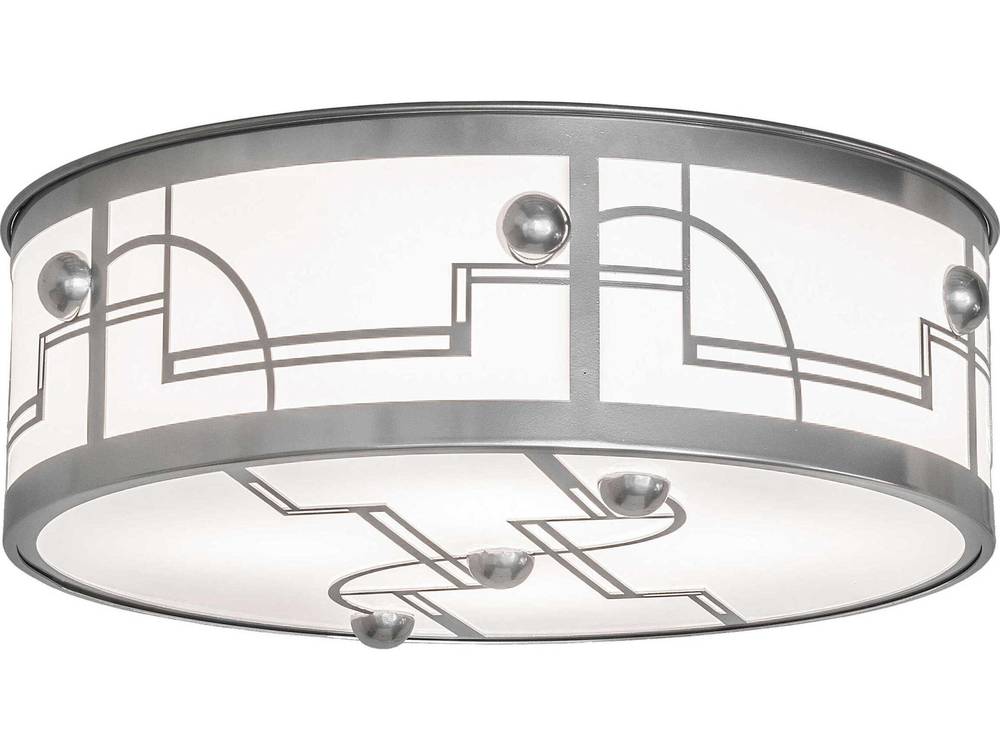 Meyda Revival 4-Light Extreme Chrome Flush Mount