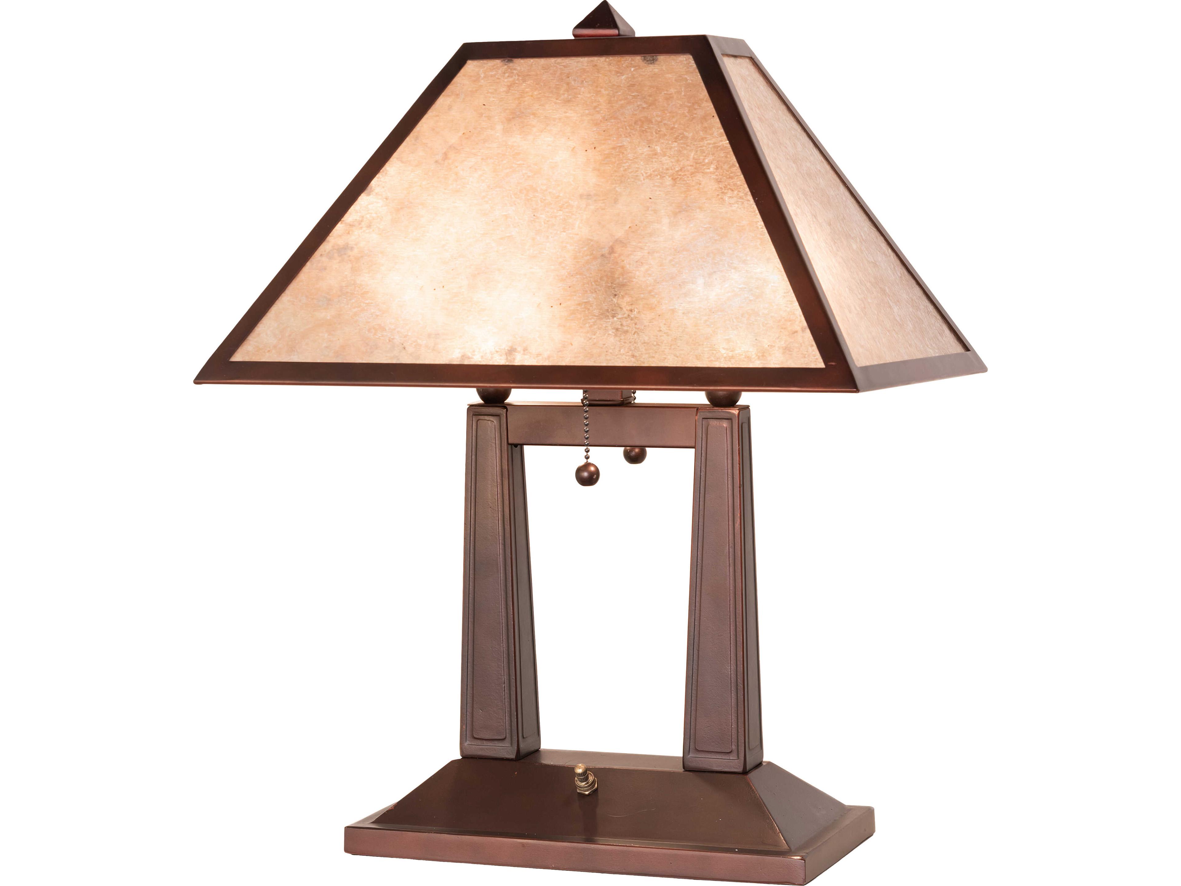 Meyda Mission Bronze Table Lamp