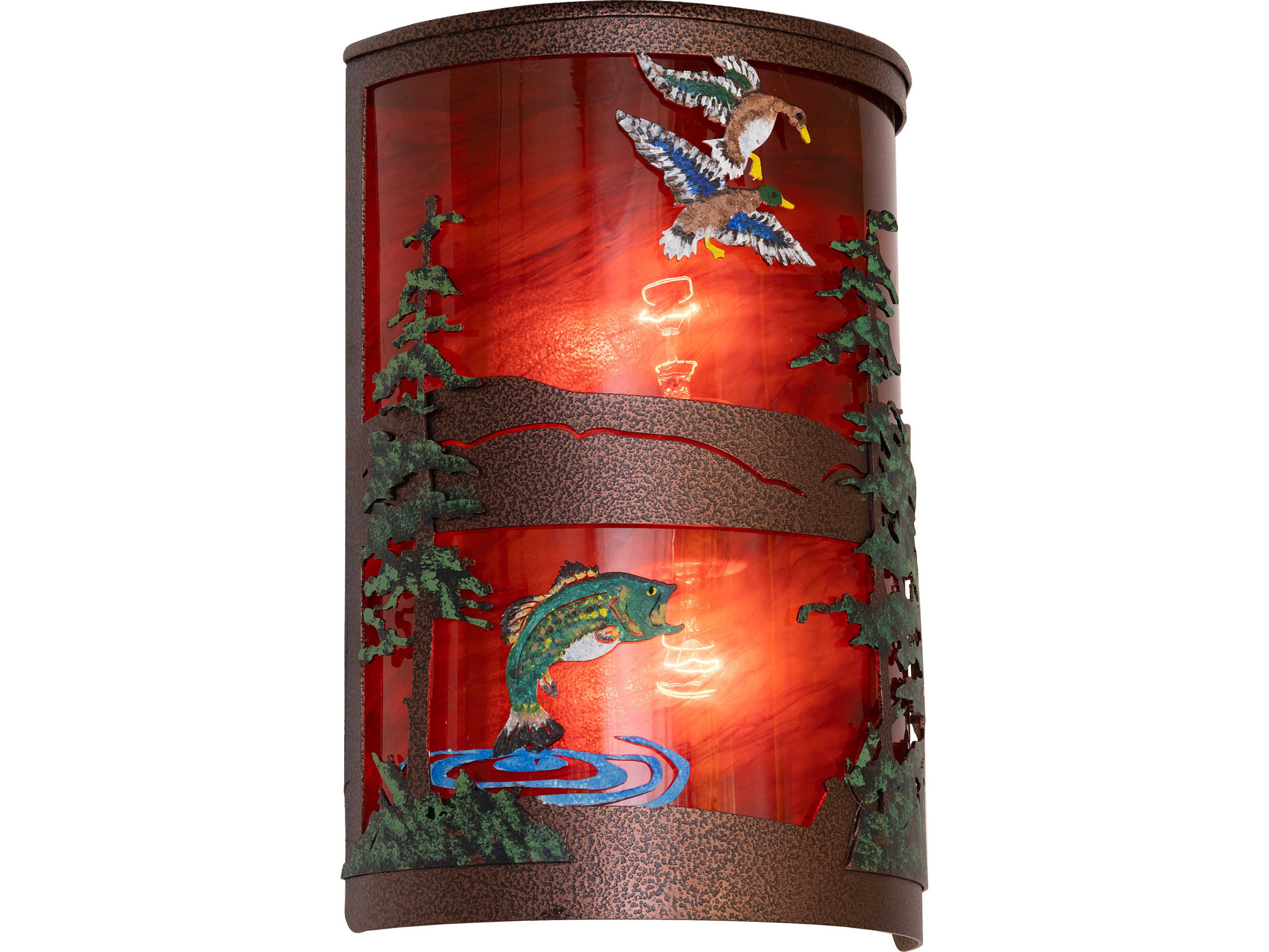 Bass & Mallard 2-Light Outdoor Wall Light