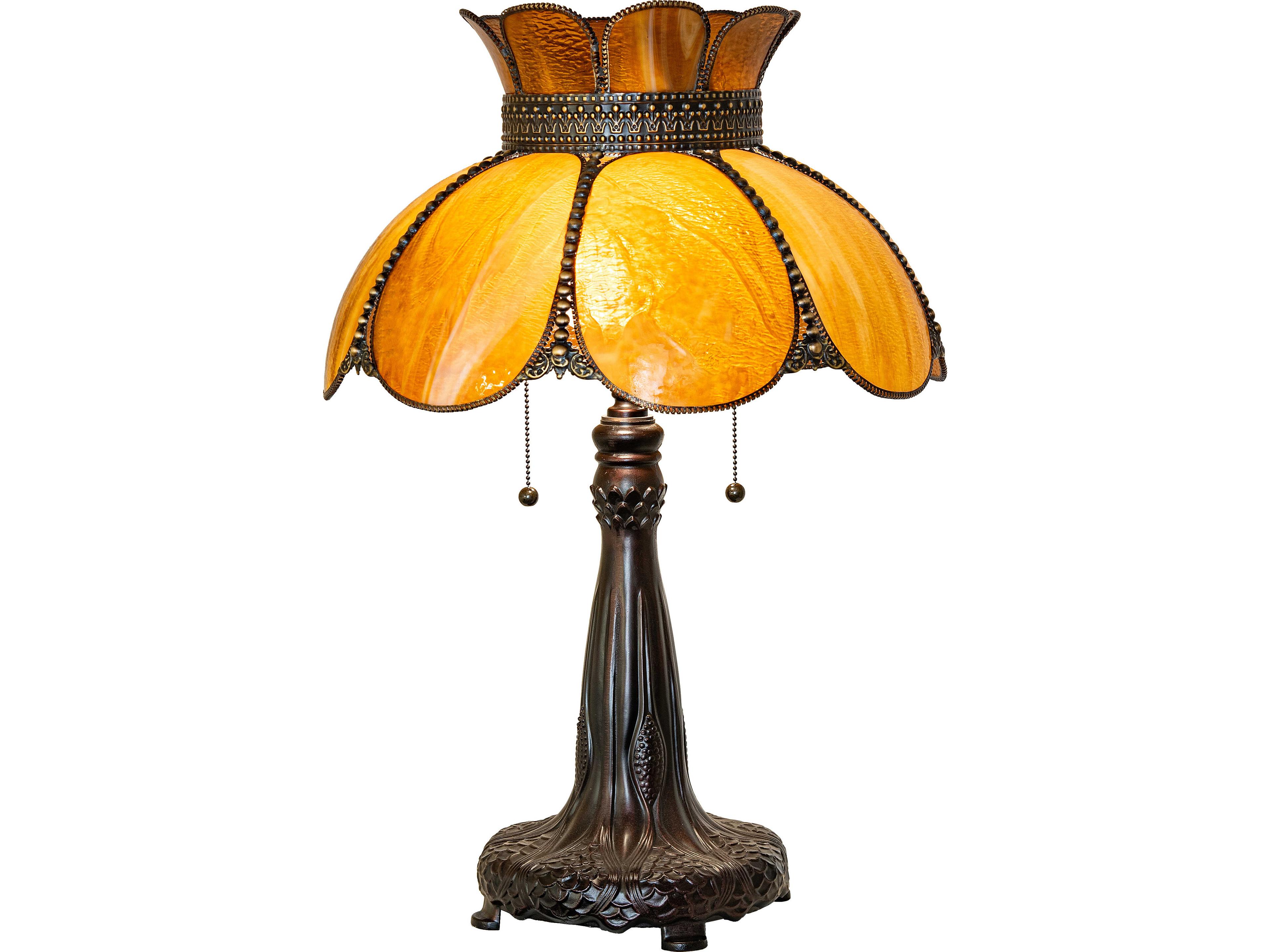 Meyda Annabelle Brown Traditional Buffet Lamp