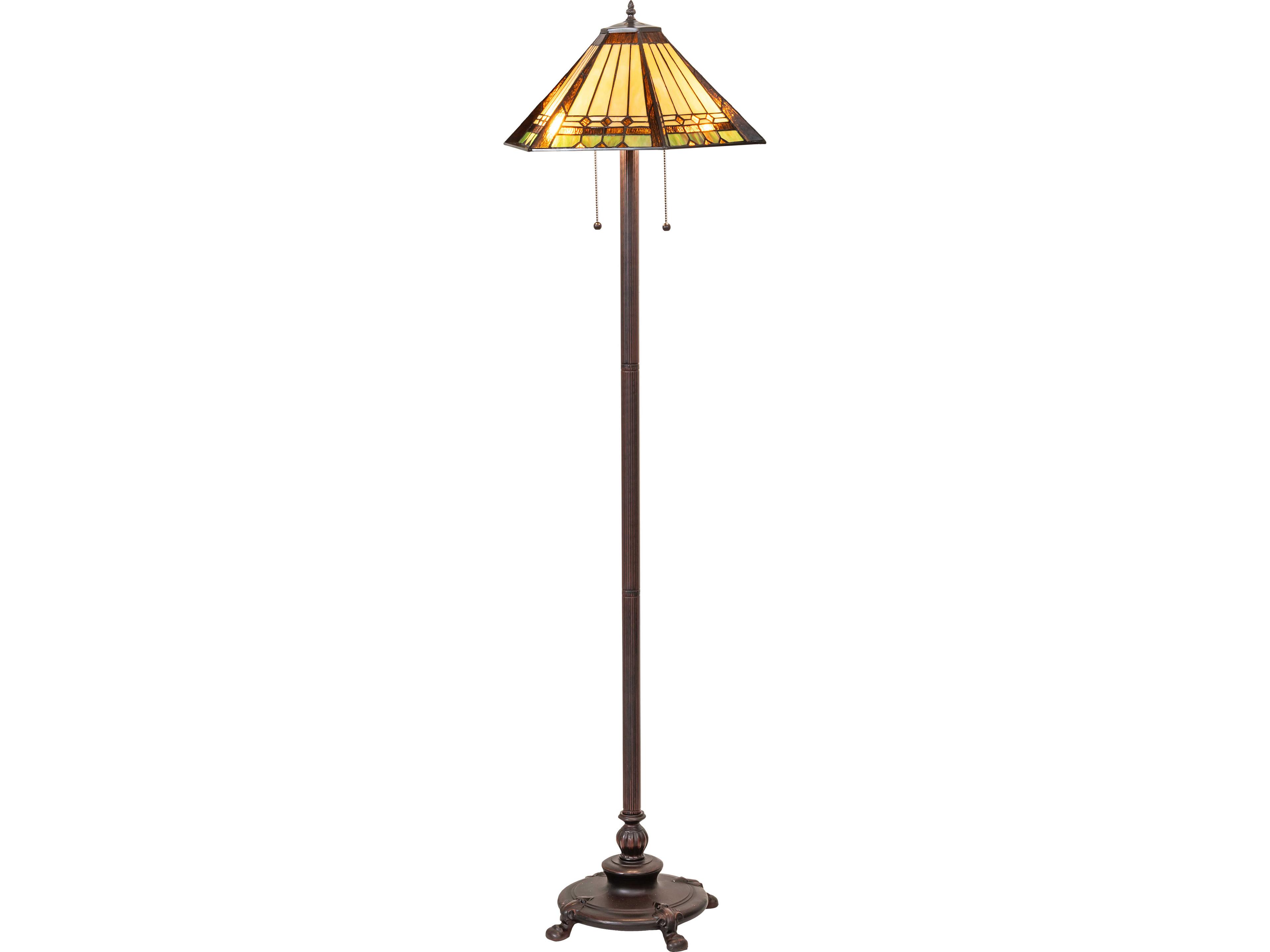 Meyda Albuquerque Orange Traditional Floor Lamp