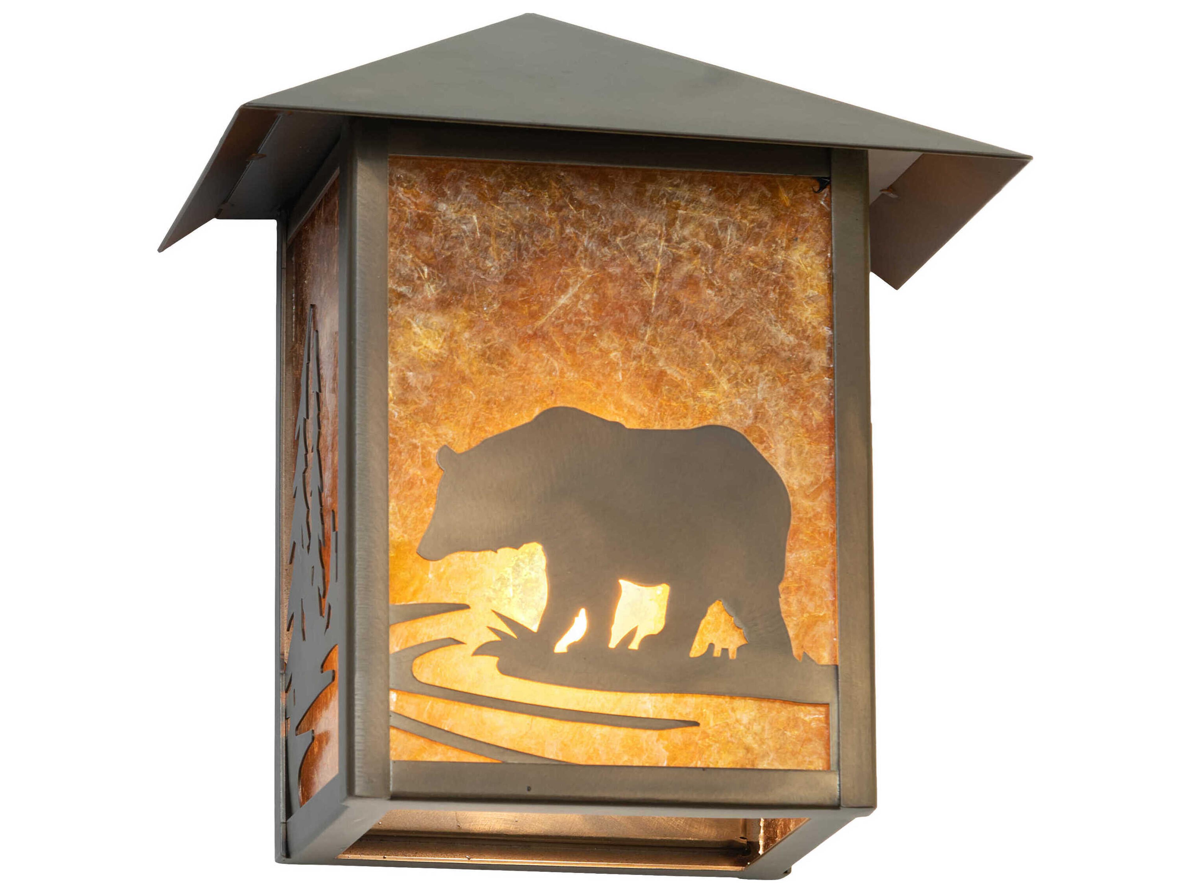 Meyda Seneca 1-Light Antique Copper Wall Sconce