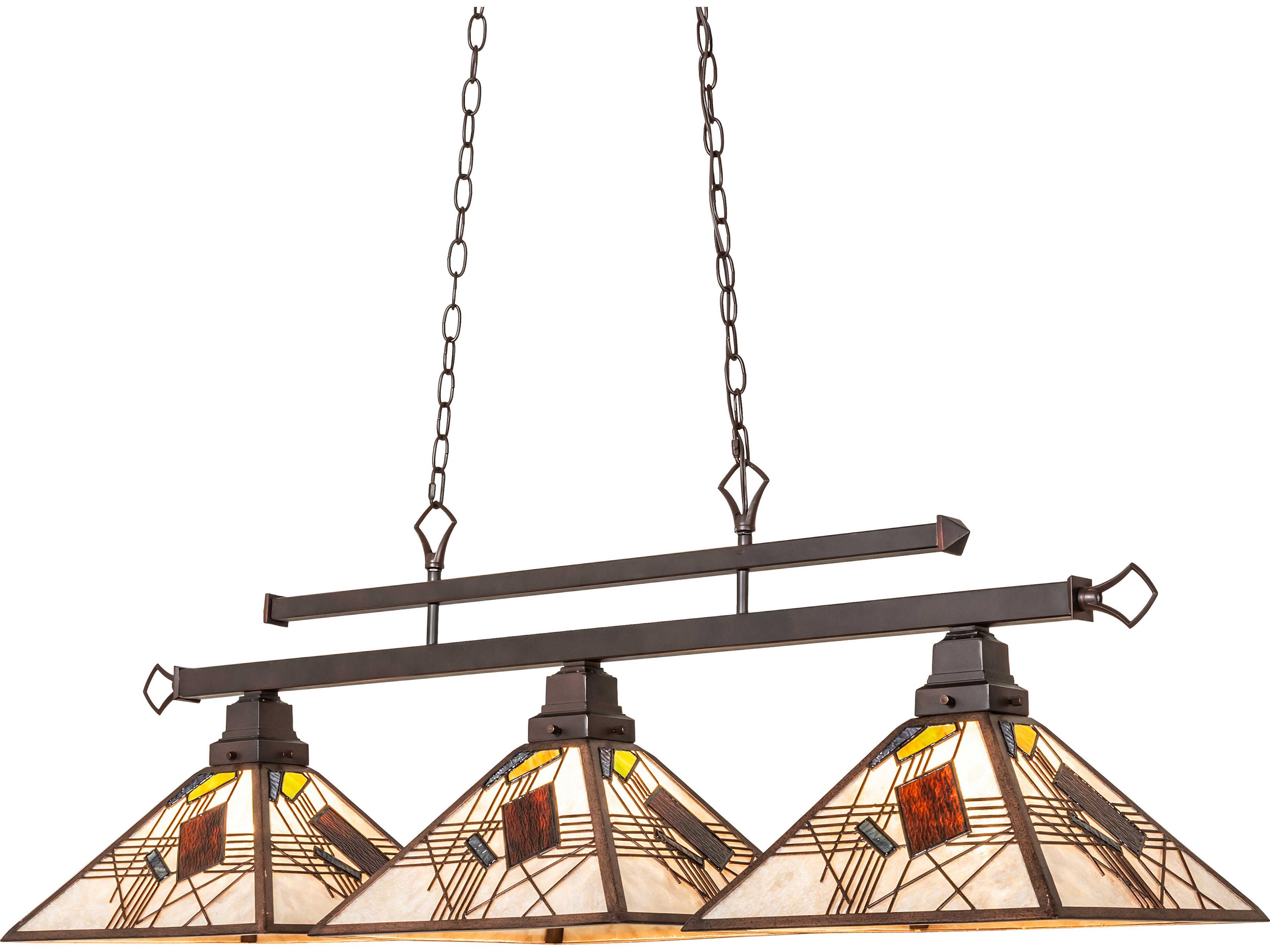 Meyda Magnetism 30-Light Black Linear Island Pendant
