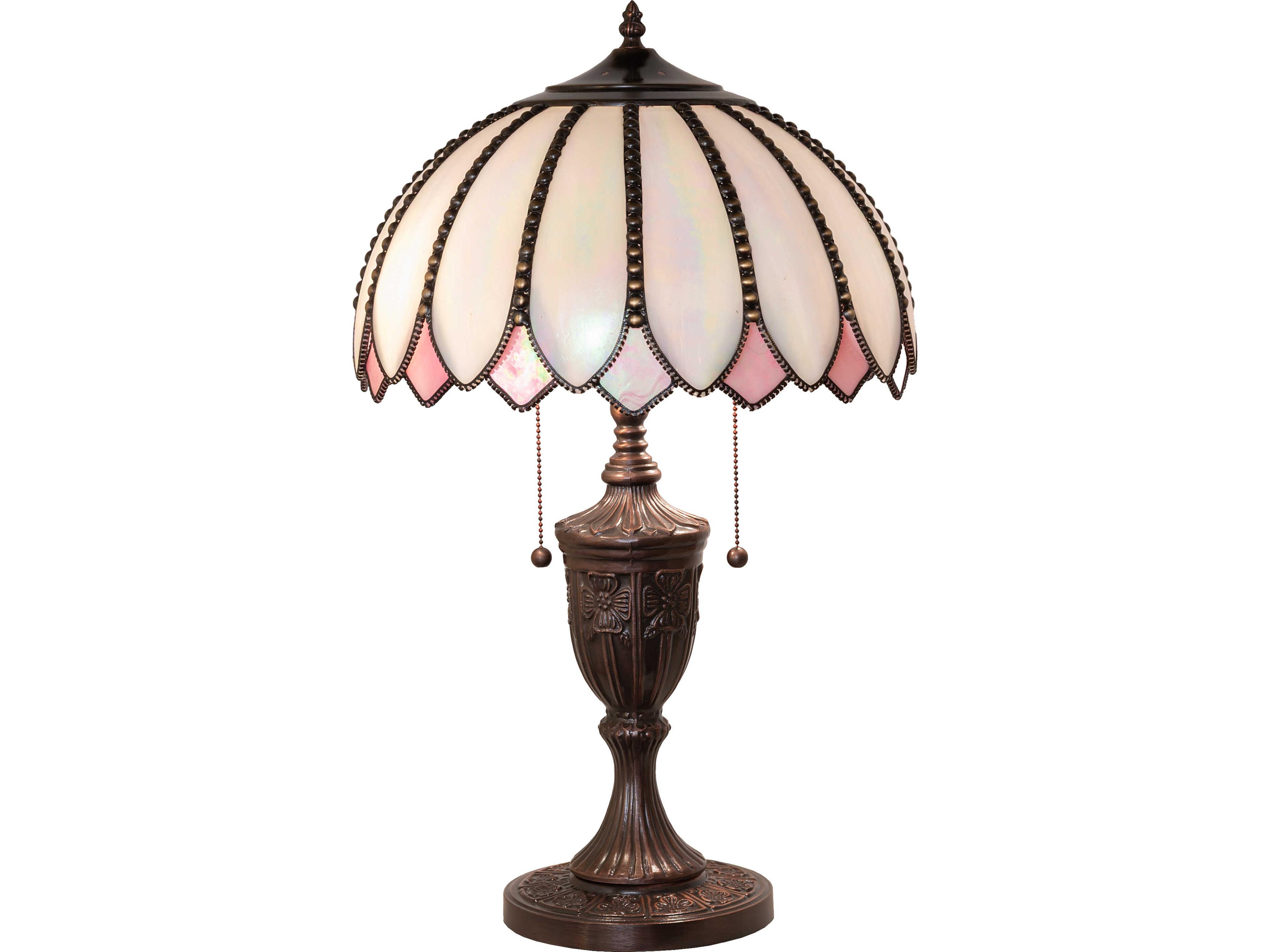 Meyda Daisy Bronze Traditional Buffet Lamp