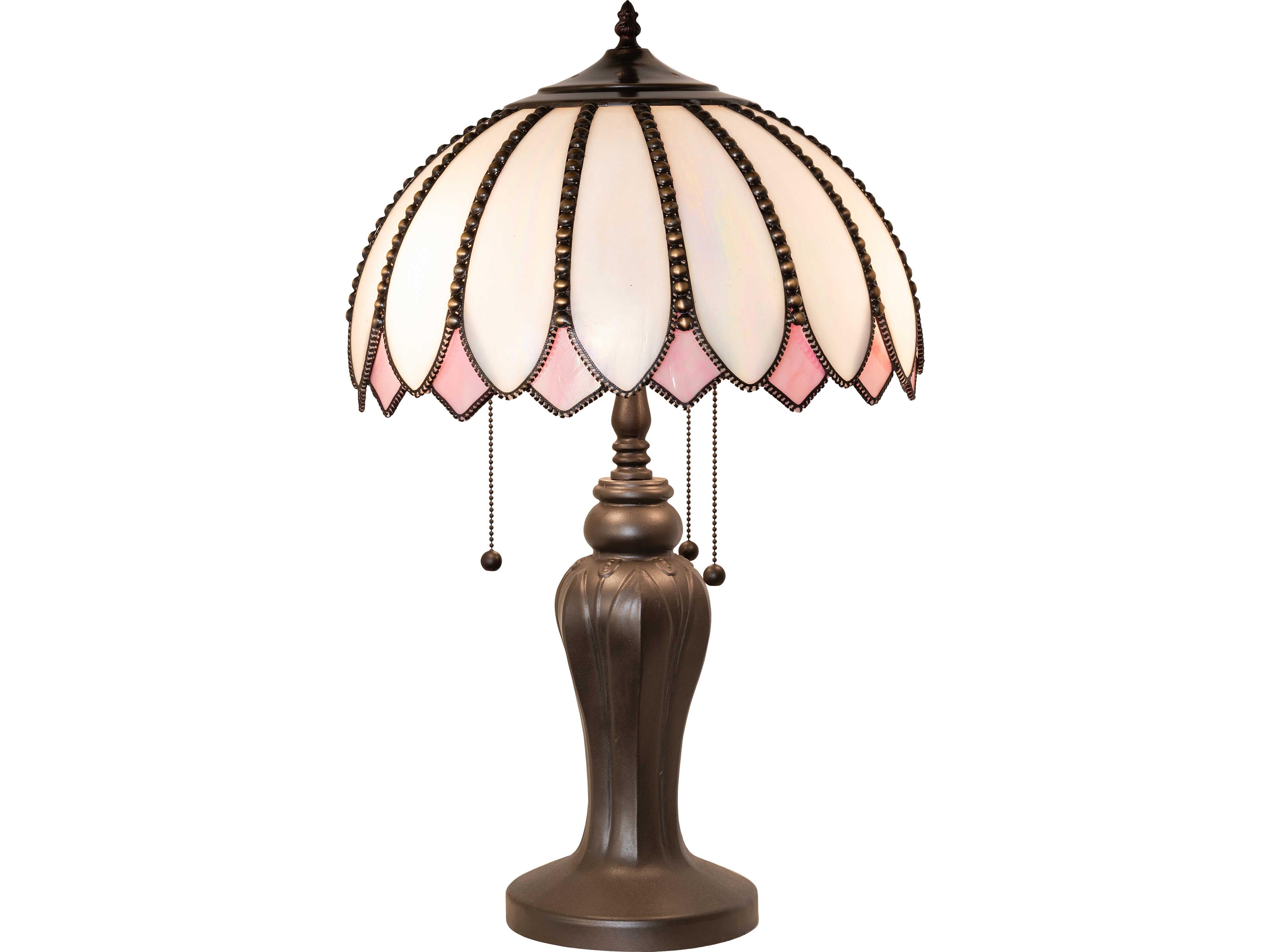 Meyda Daisy Bronze Traditional Table Lamp