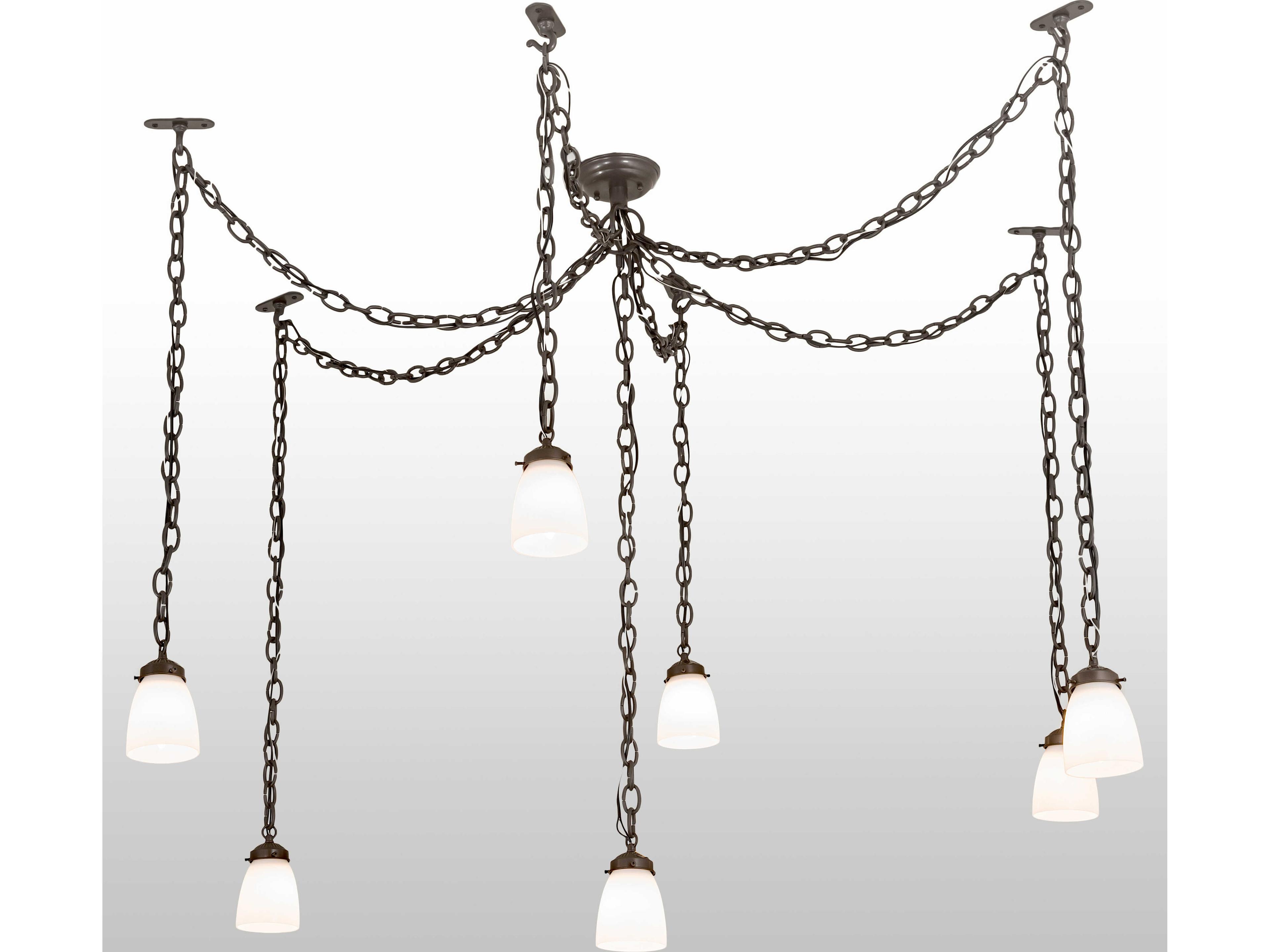 Meyda Castilian 7-Light Bronze Traditional Mini Pendant