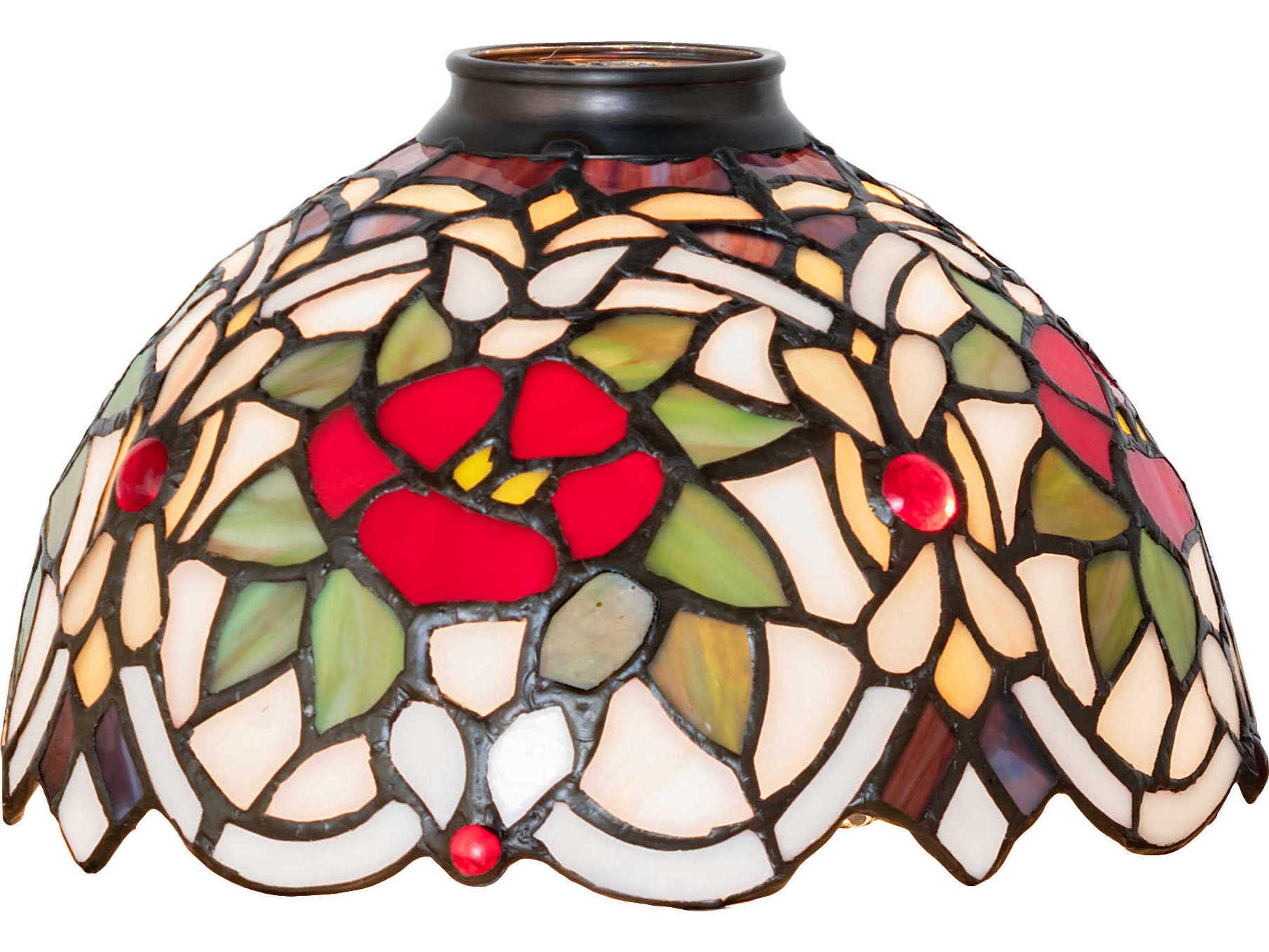 Meyda Renaissance Rose Stained Glass Shade