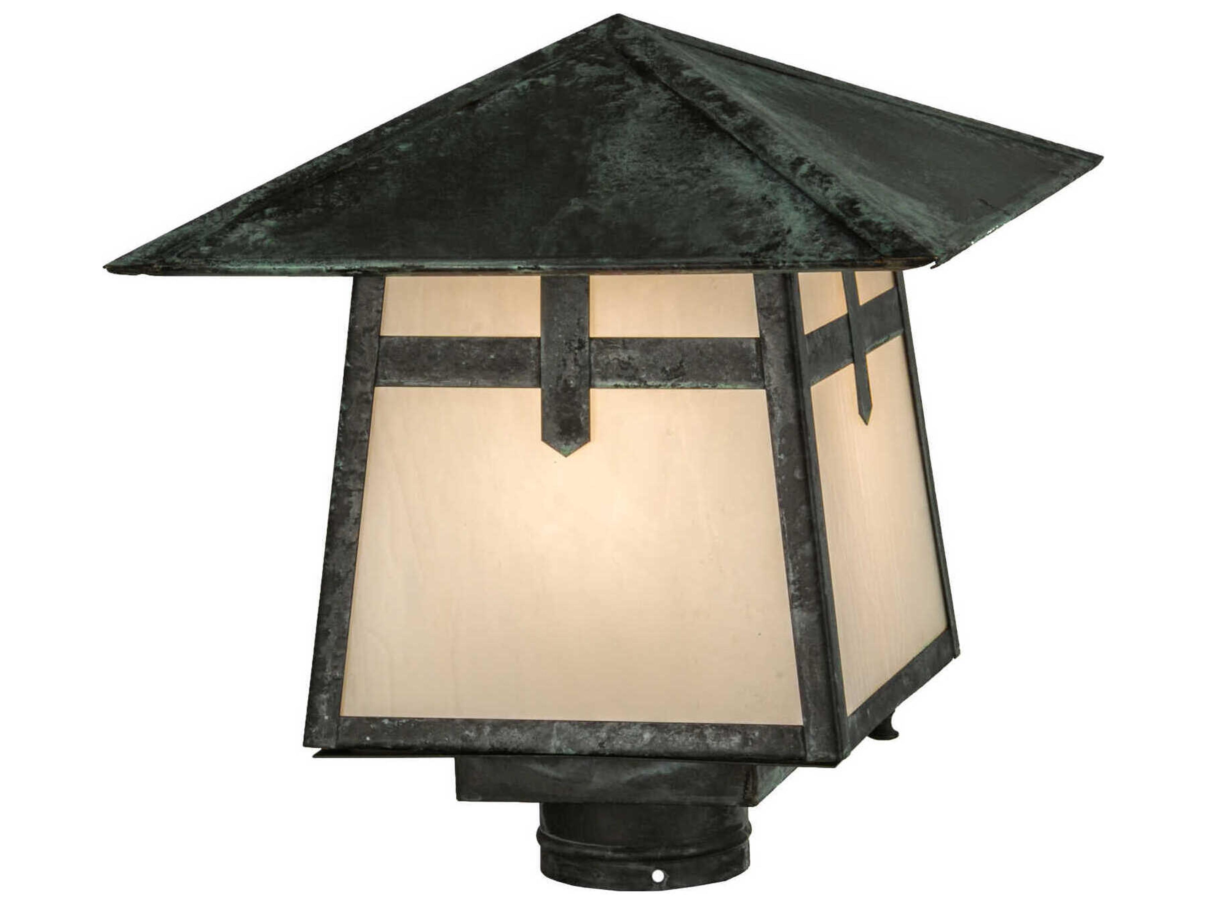 Meyda Stillwater Cross Mission 1 - Light Outdoor Post Light