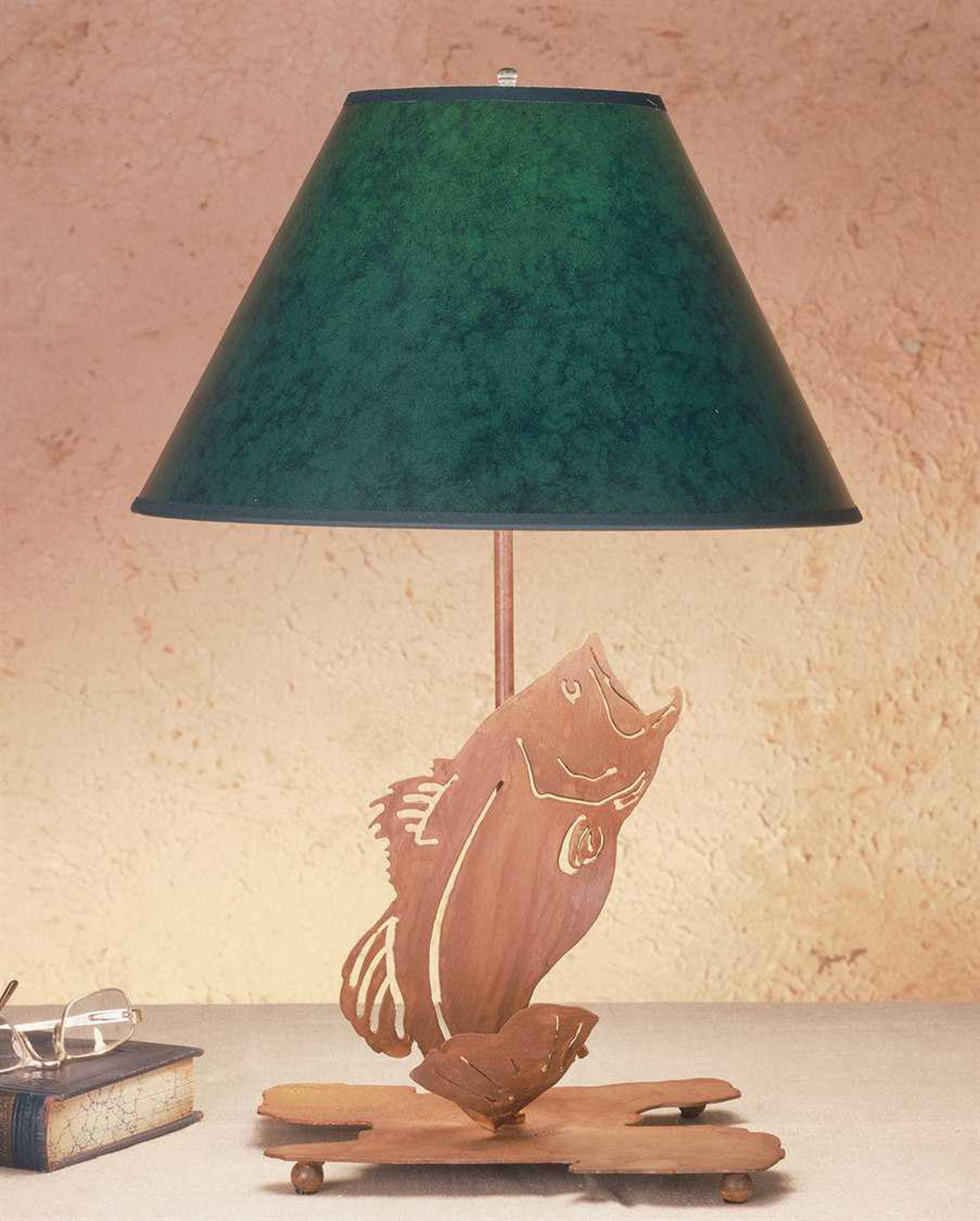 Meyda Leaping Bass Copper Table Lamp