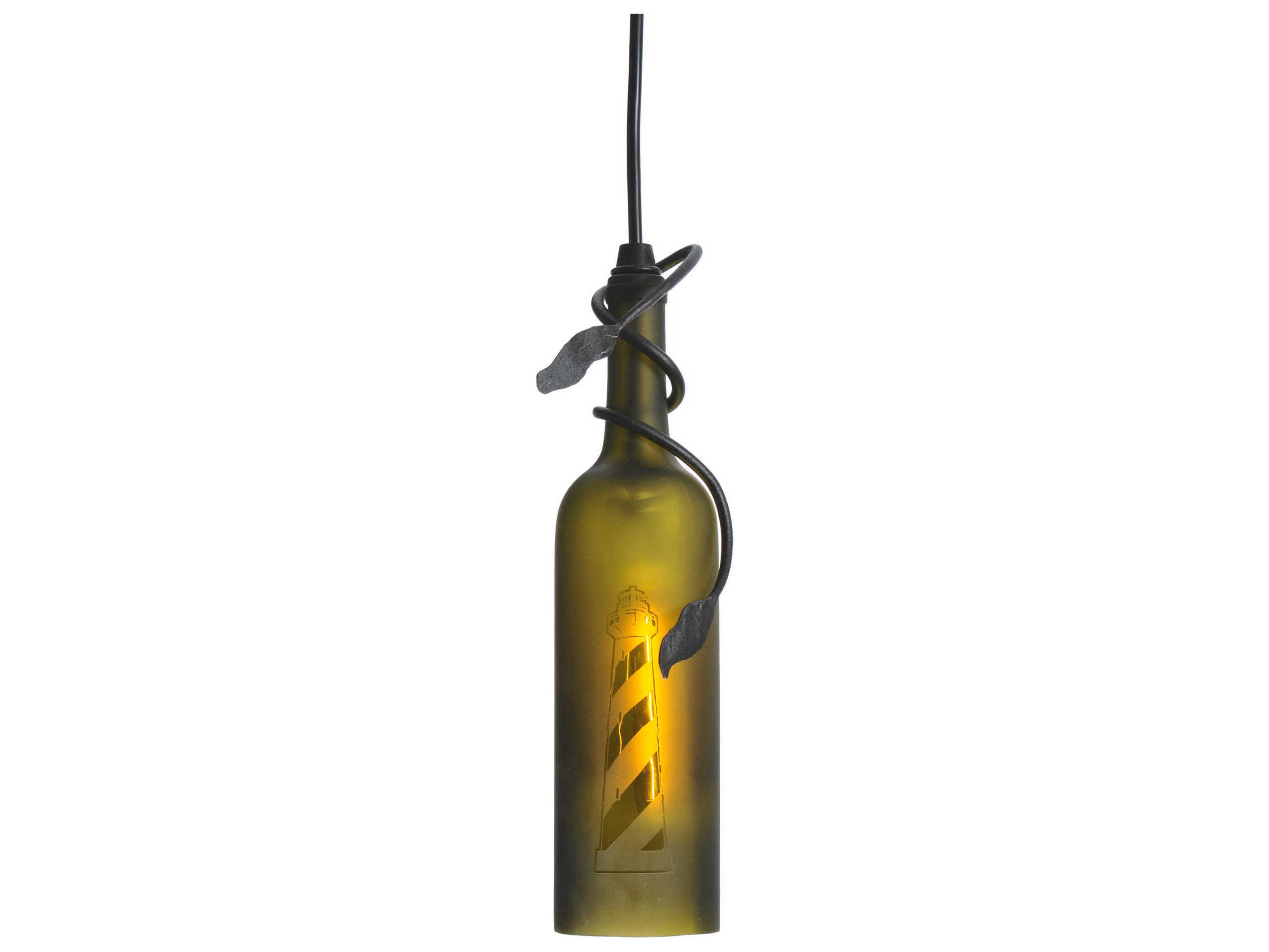 Meyda Tuscan Vineyard 1-Light Brown Geometric Mini Pendant