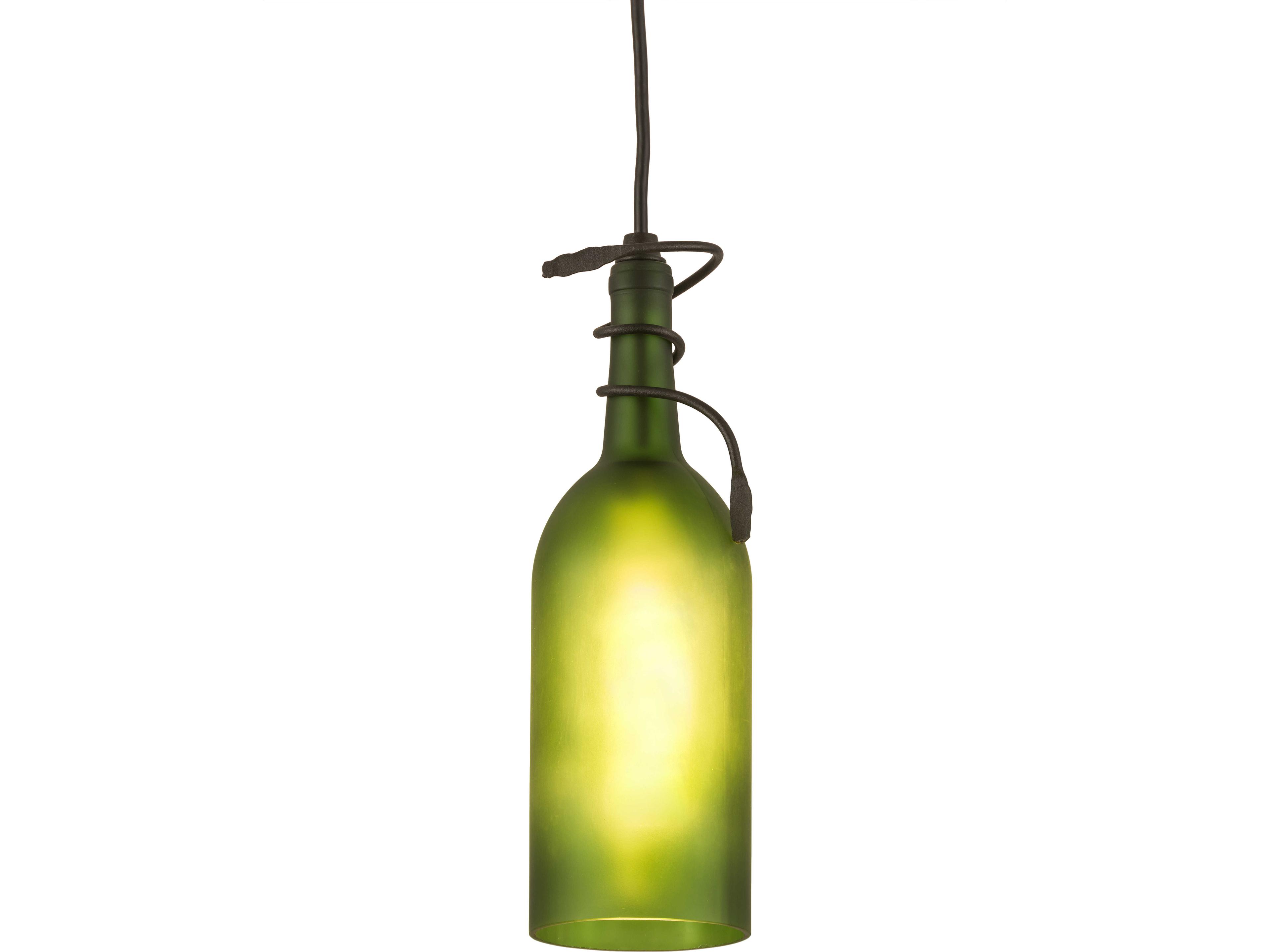 Meyda Tuscan Vineyard 1-Light Green Mini Pendant