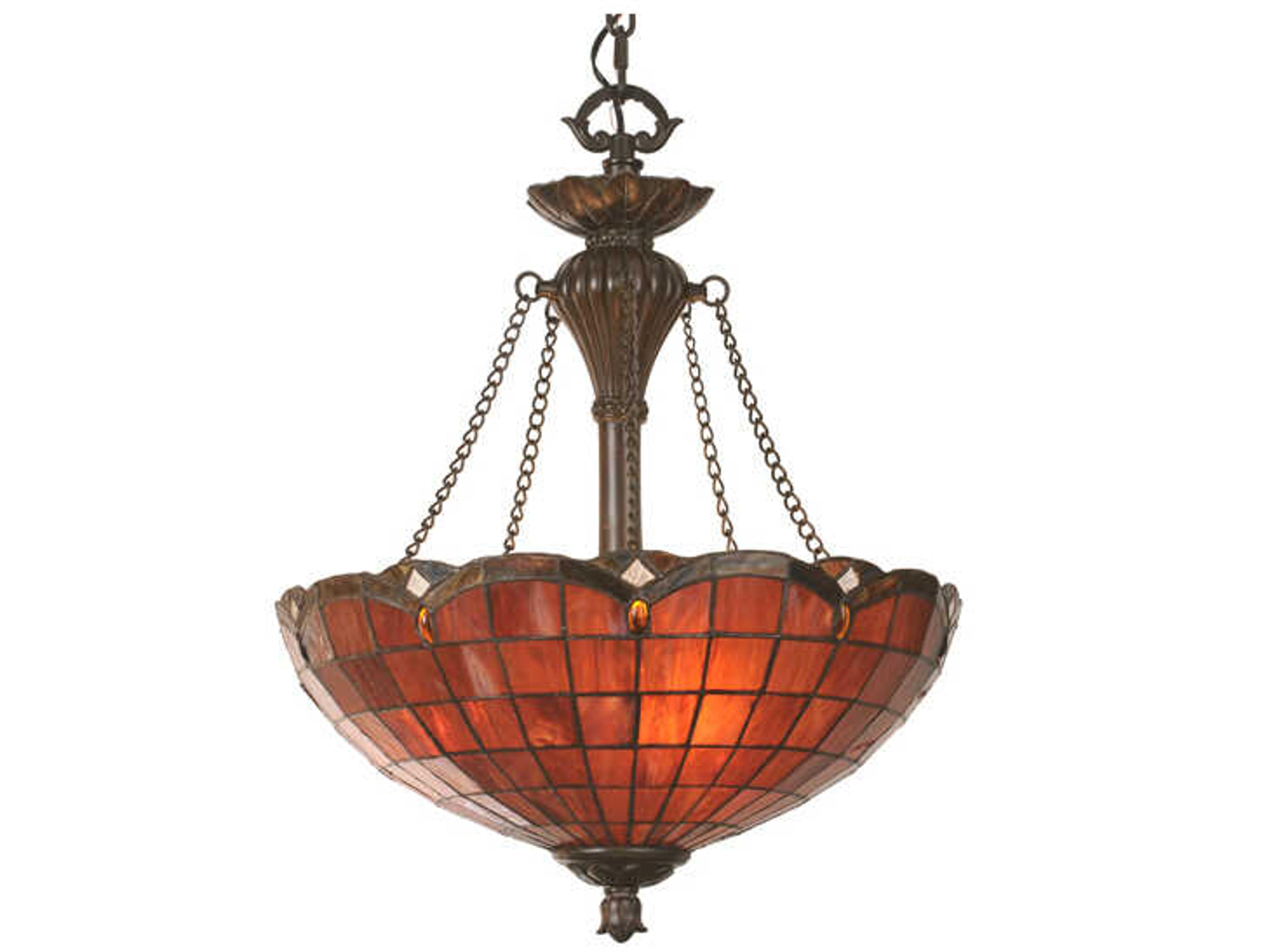 Meyda Elan 3-Light Bronze Pendant