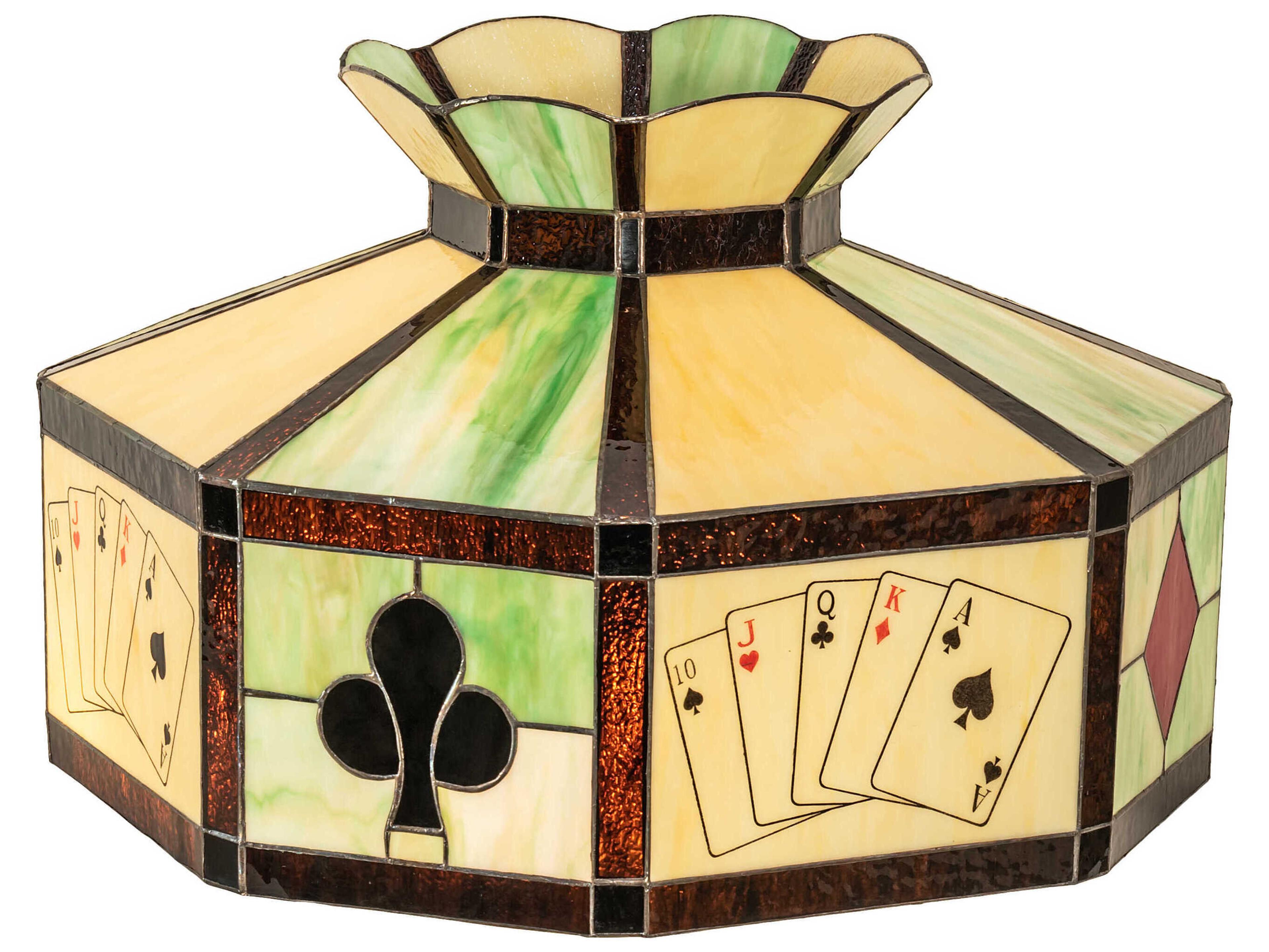 Meyda Green / Beige 21" Texas Hold'em Shade