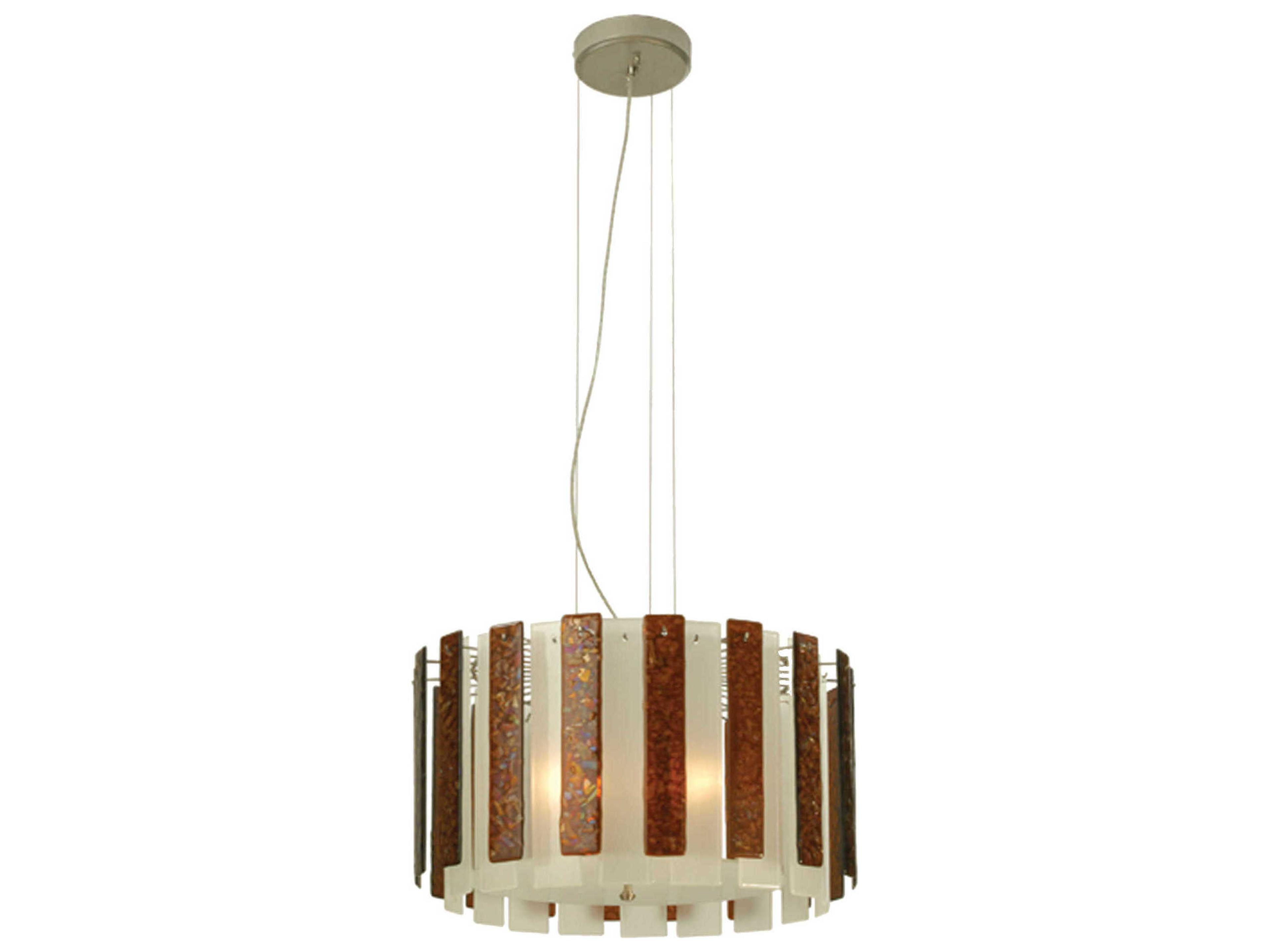 Meyda Metro Fusion 3-Light Brass Pendant