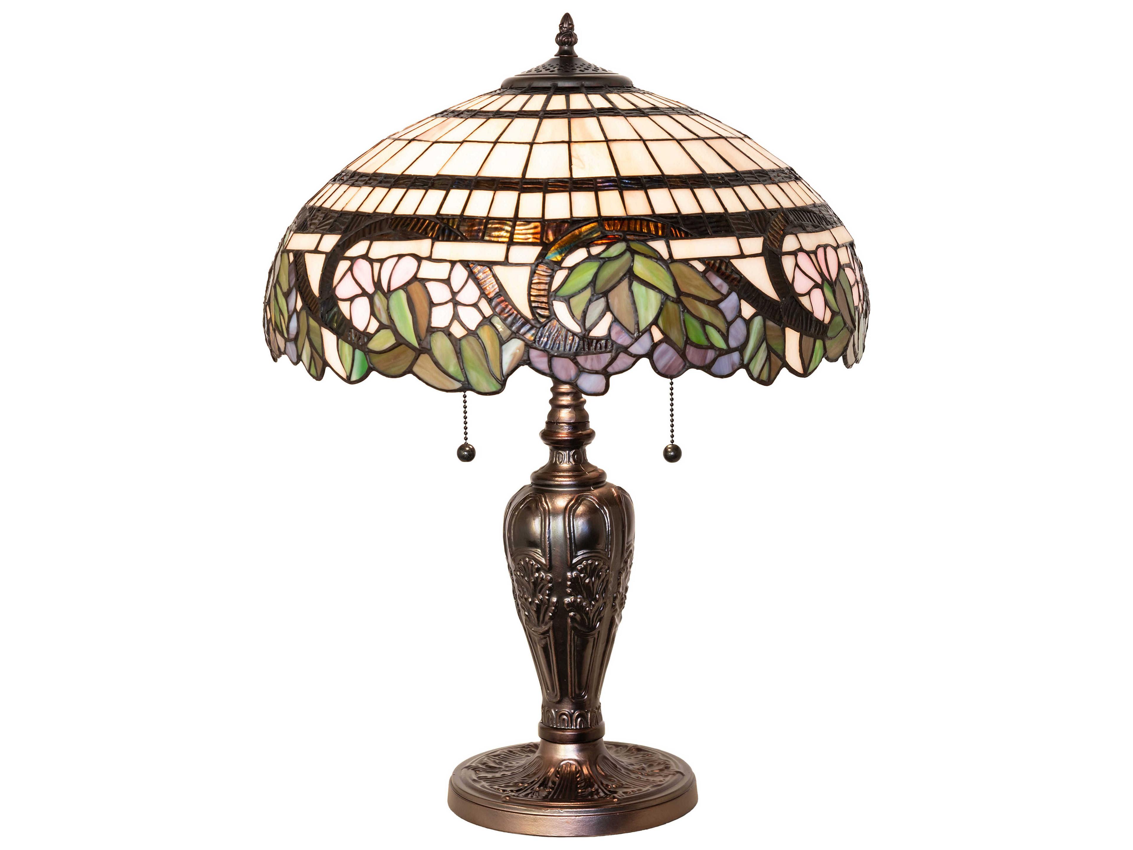 Meyda Handel Grapevine Mahogany Bronze Table Lamp