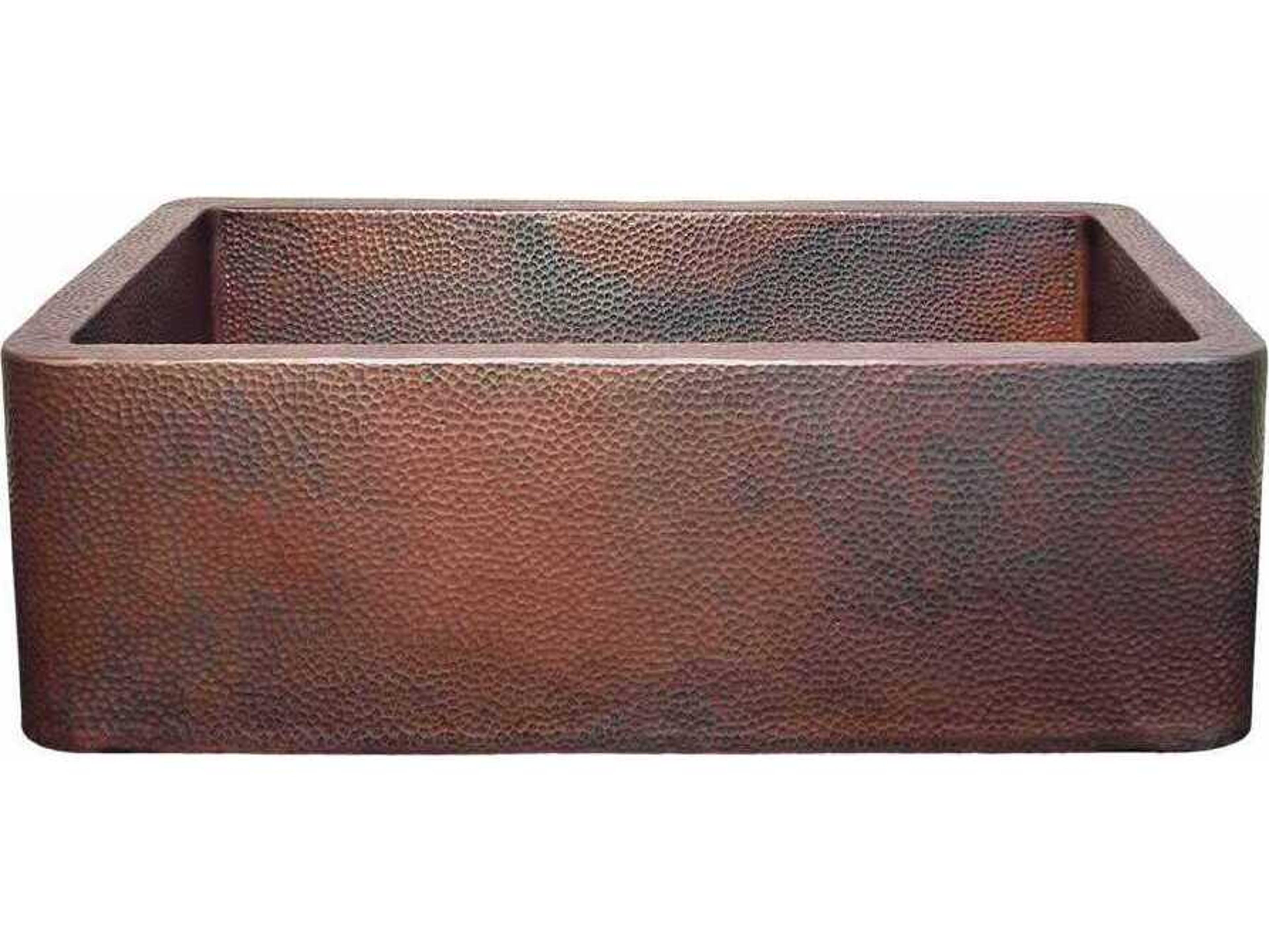 Native Trails Farmhouse Antique Copper Kitchen Sink