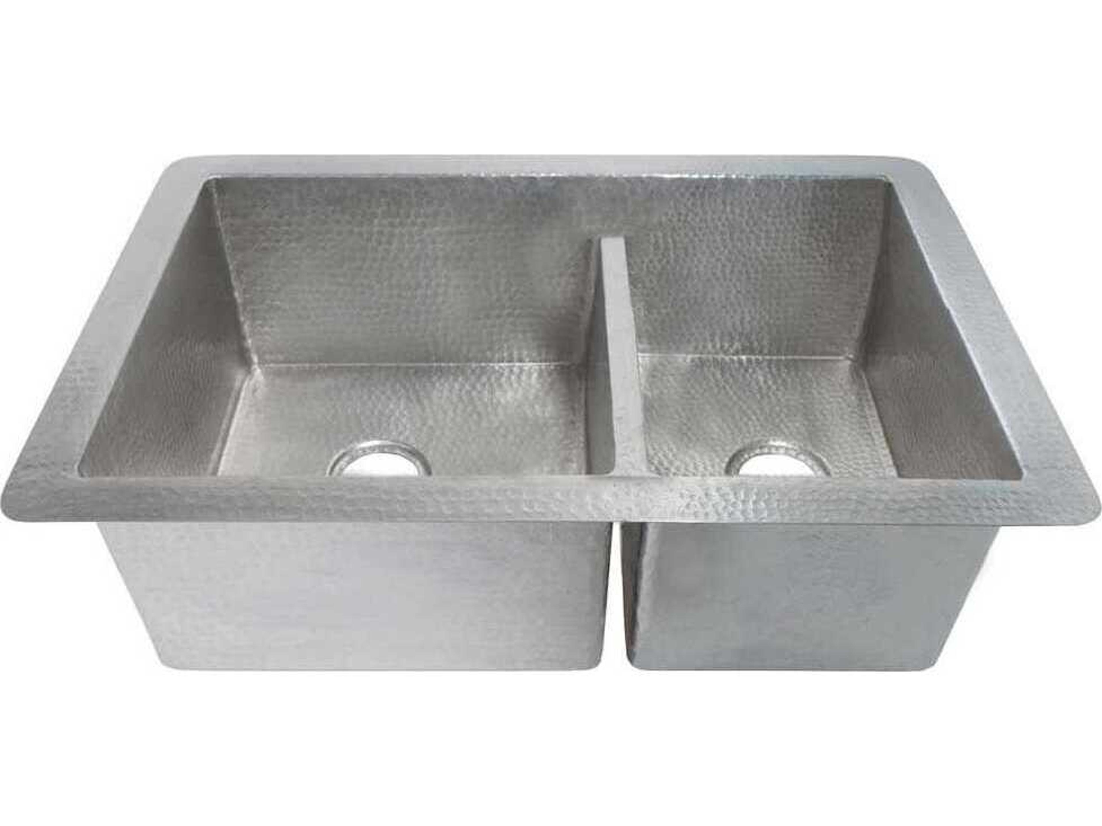 Native Trails Cocina Brushed Nickel Duet Kitchen Sink