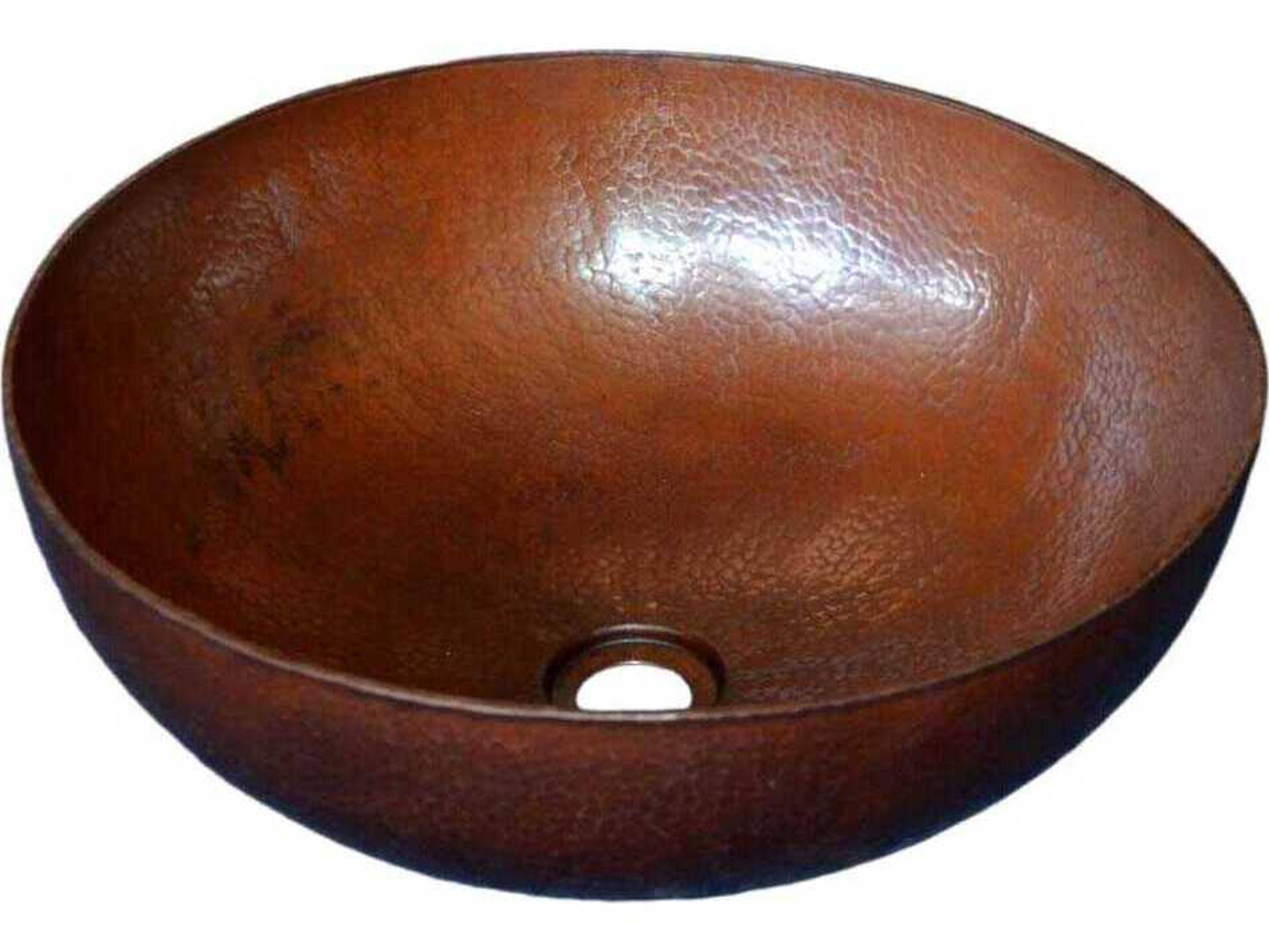 Native Trails Maestro Round Antique Copper Bathroom Sink