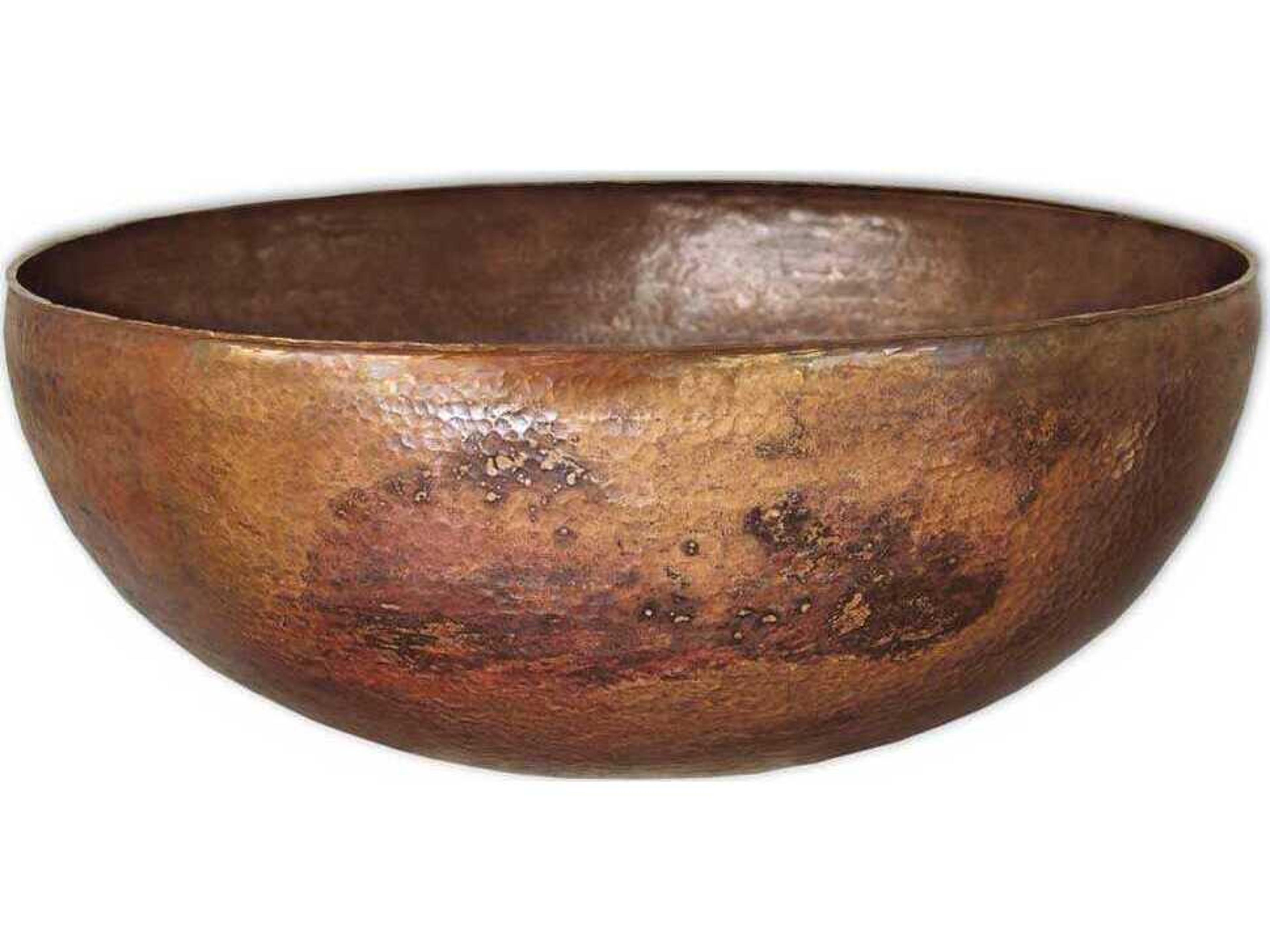 Native Trails Maestro Round Tempered Copper Bathroom Sink