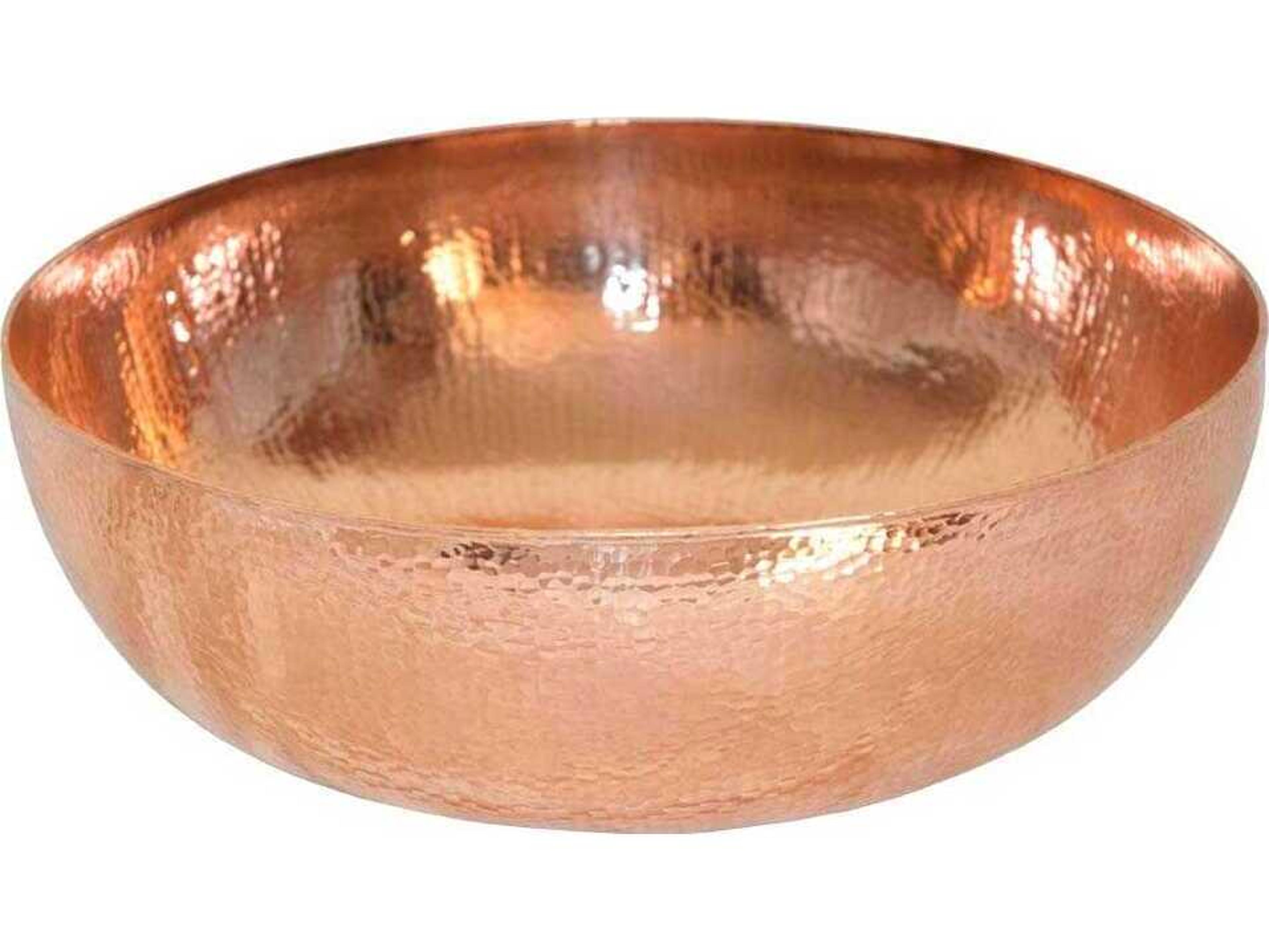 Native Trails Maestro Round Polished Copper Bathroom Sink