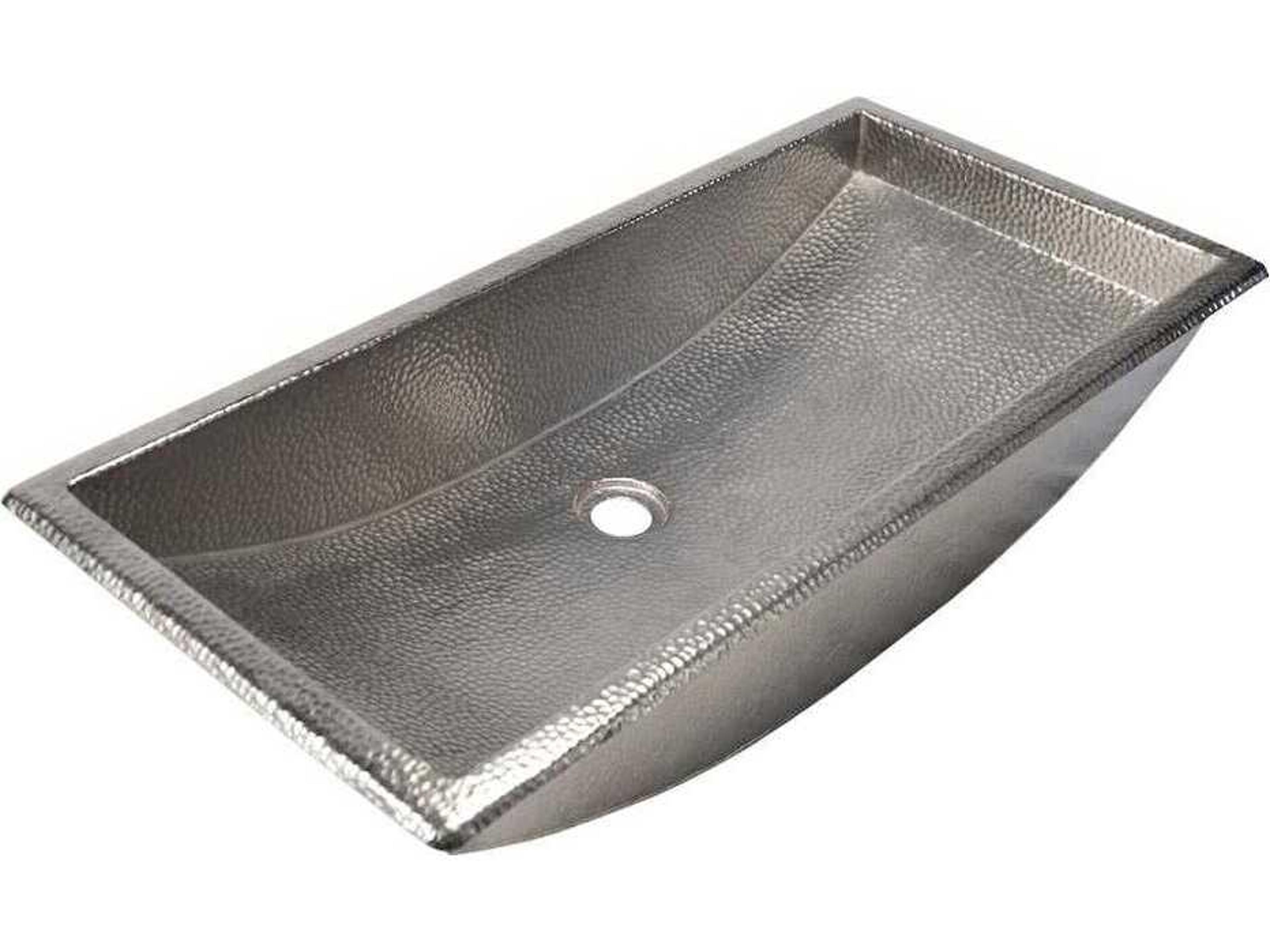 Native Trails Trough Brushed Nickel Bathroom Sink
