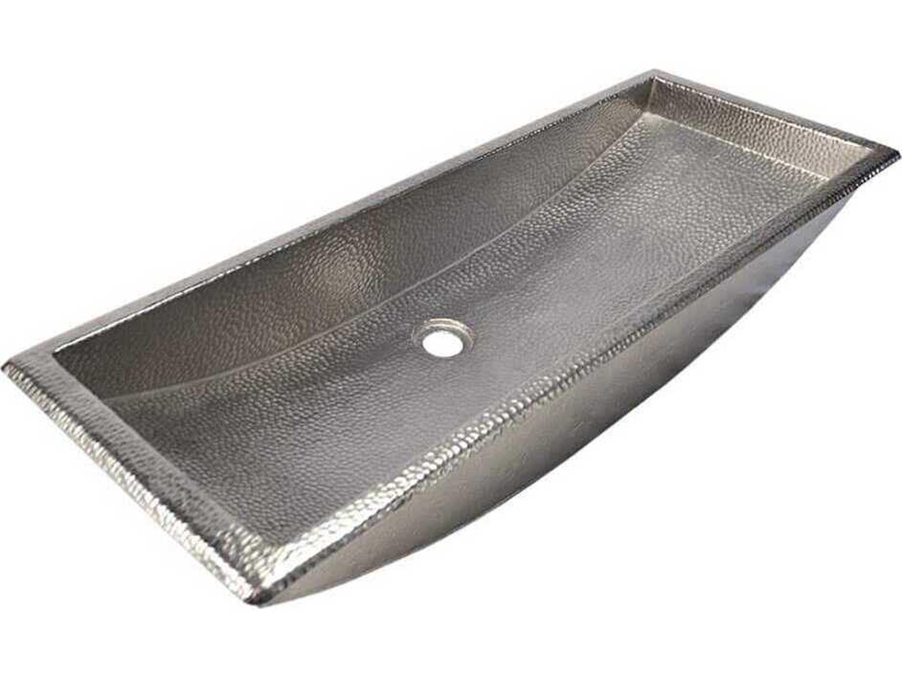 Native Trails Trough Brushed Nickel Bathroom Sink