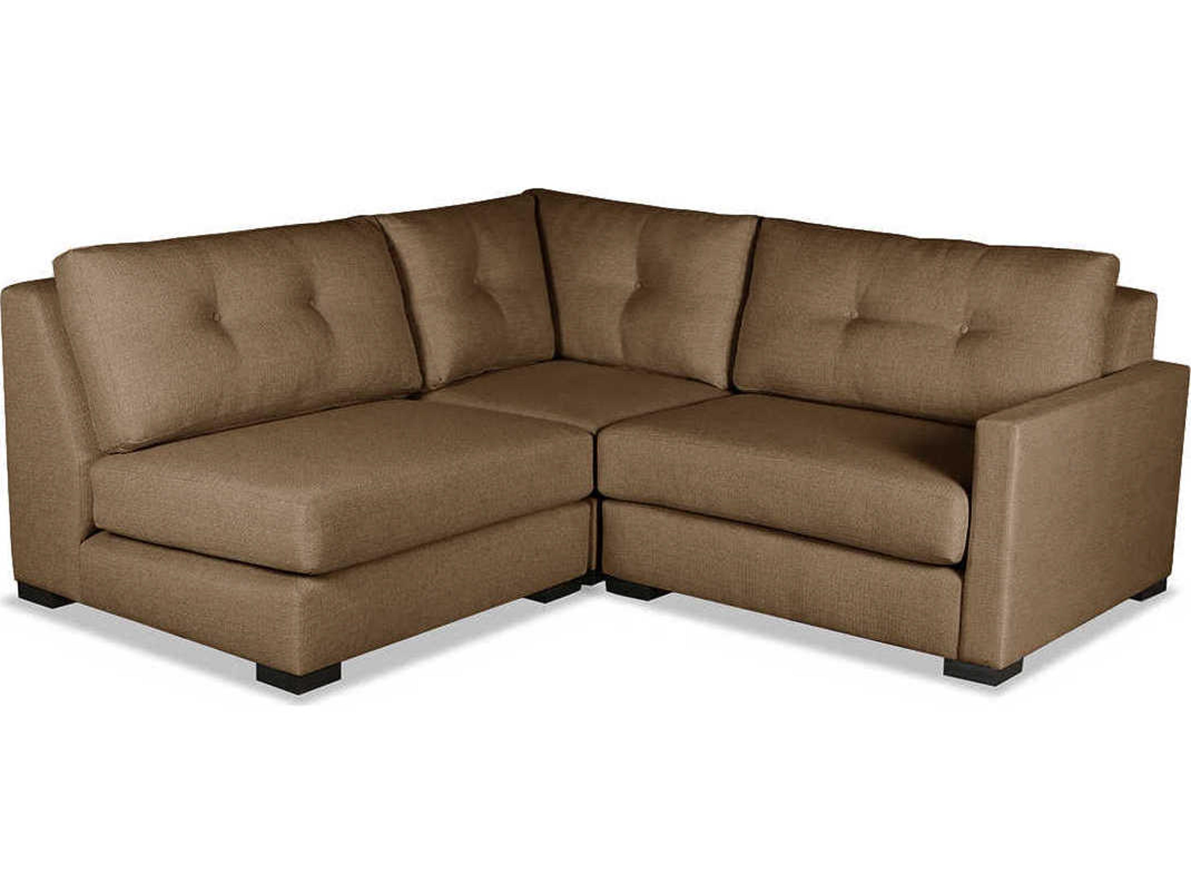 Nativa Interiors Chester Buttoned 3 - Pieces RAF Upholstered Sectional Sofa