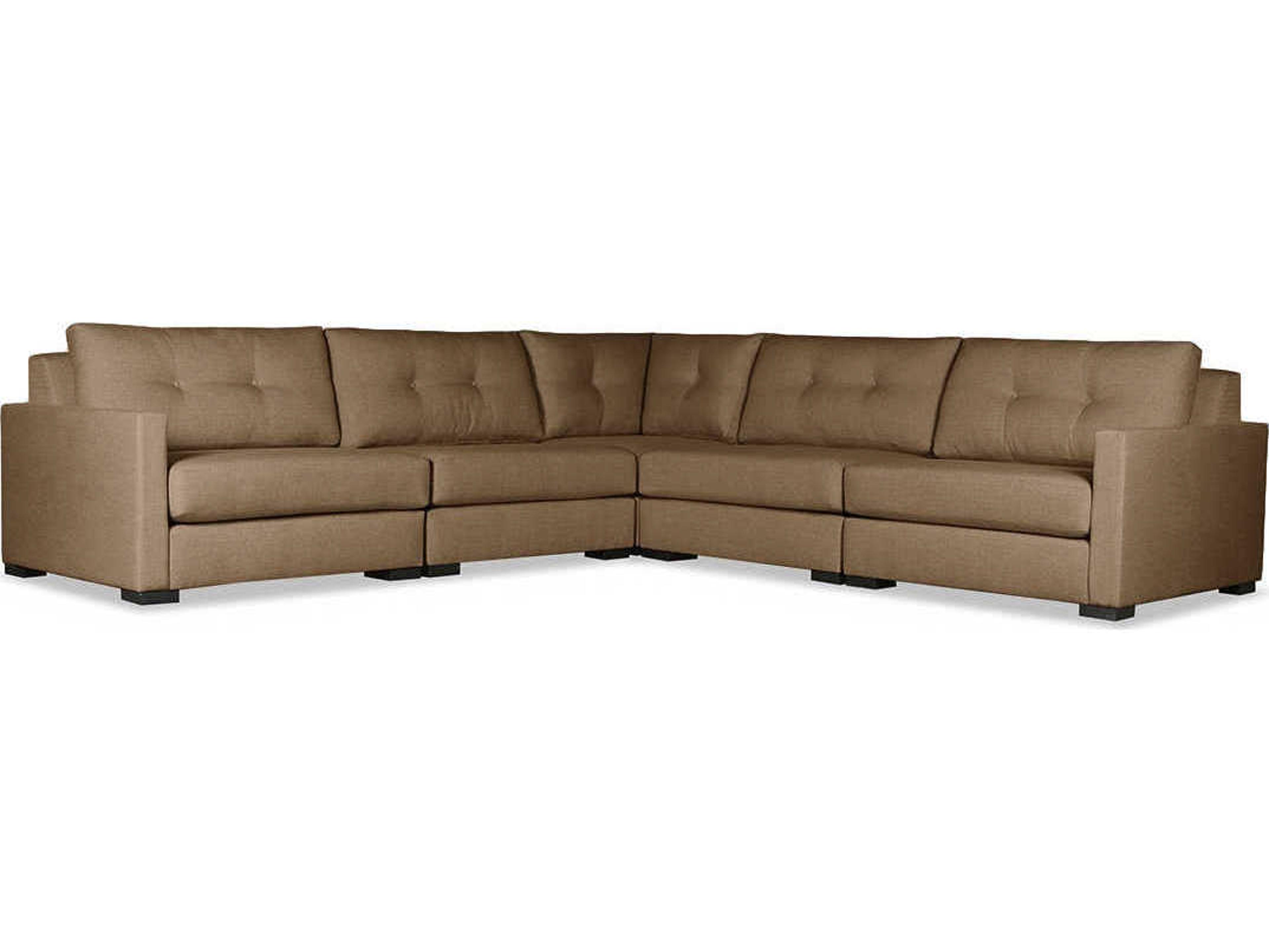 Nativa Interiors Chester Buttoned 5 - Pieces Upholstered Sectional Sofa