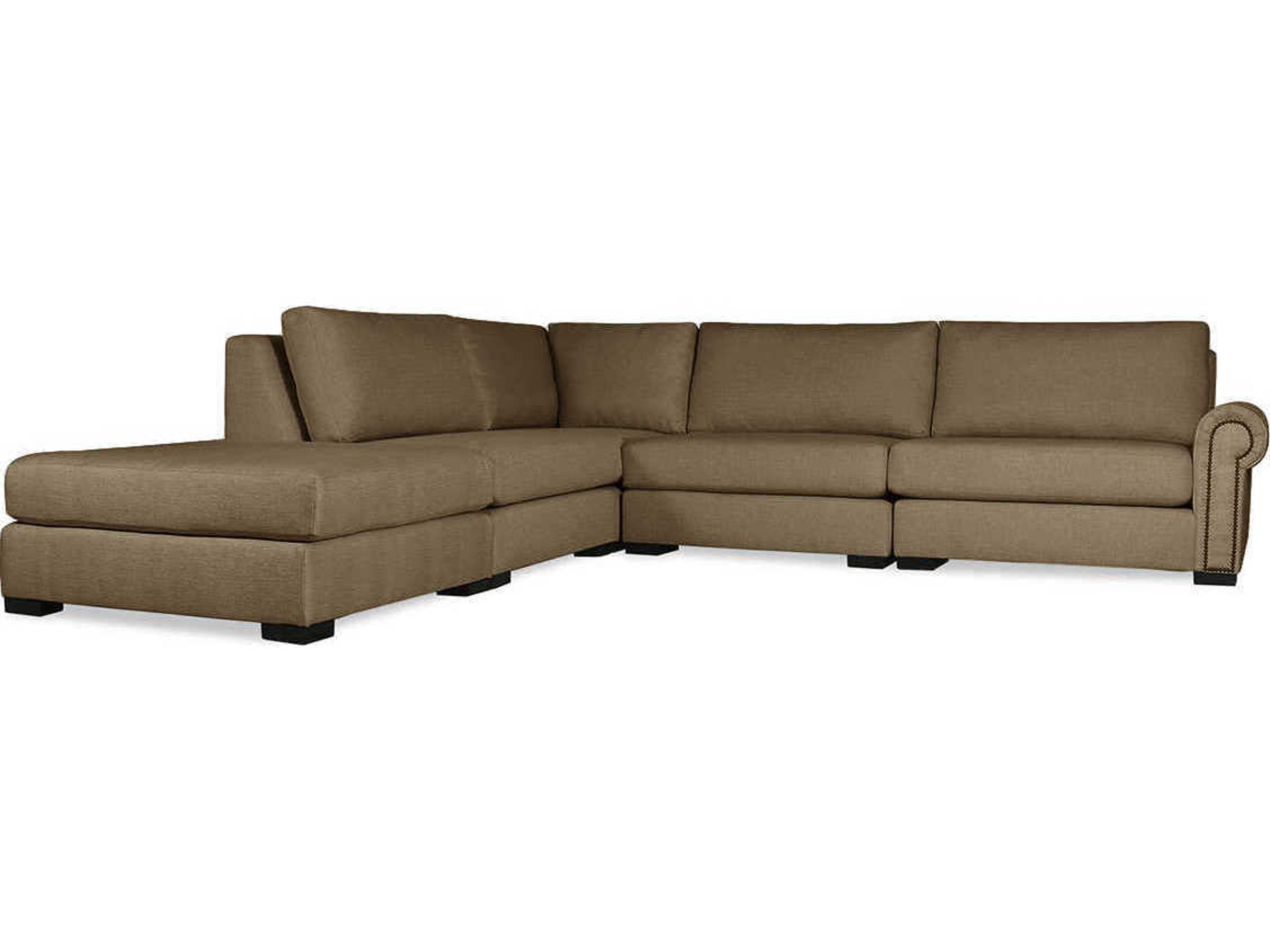 Nativa Interiors Sylviane 5 - Pieces RAF Upholstered Sectional Sofa with Ottoman