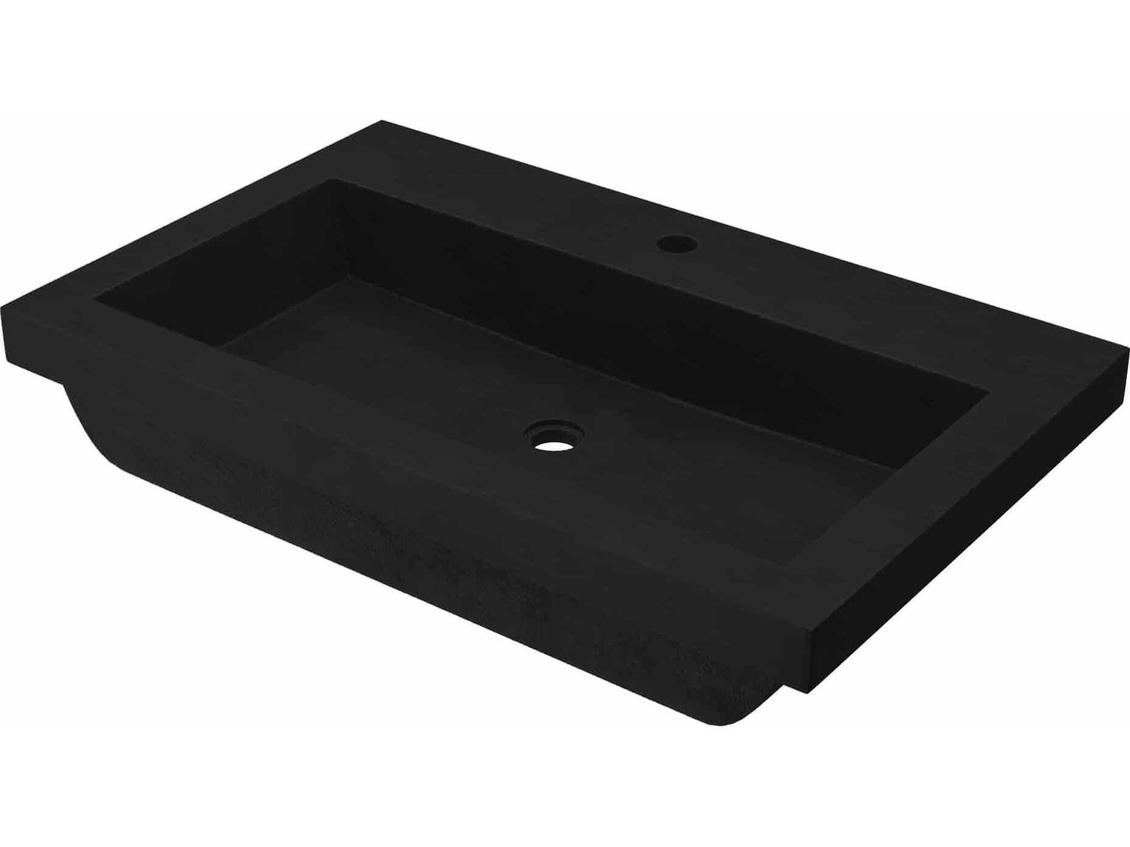 Trough Charcoal Bathroom Sink