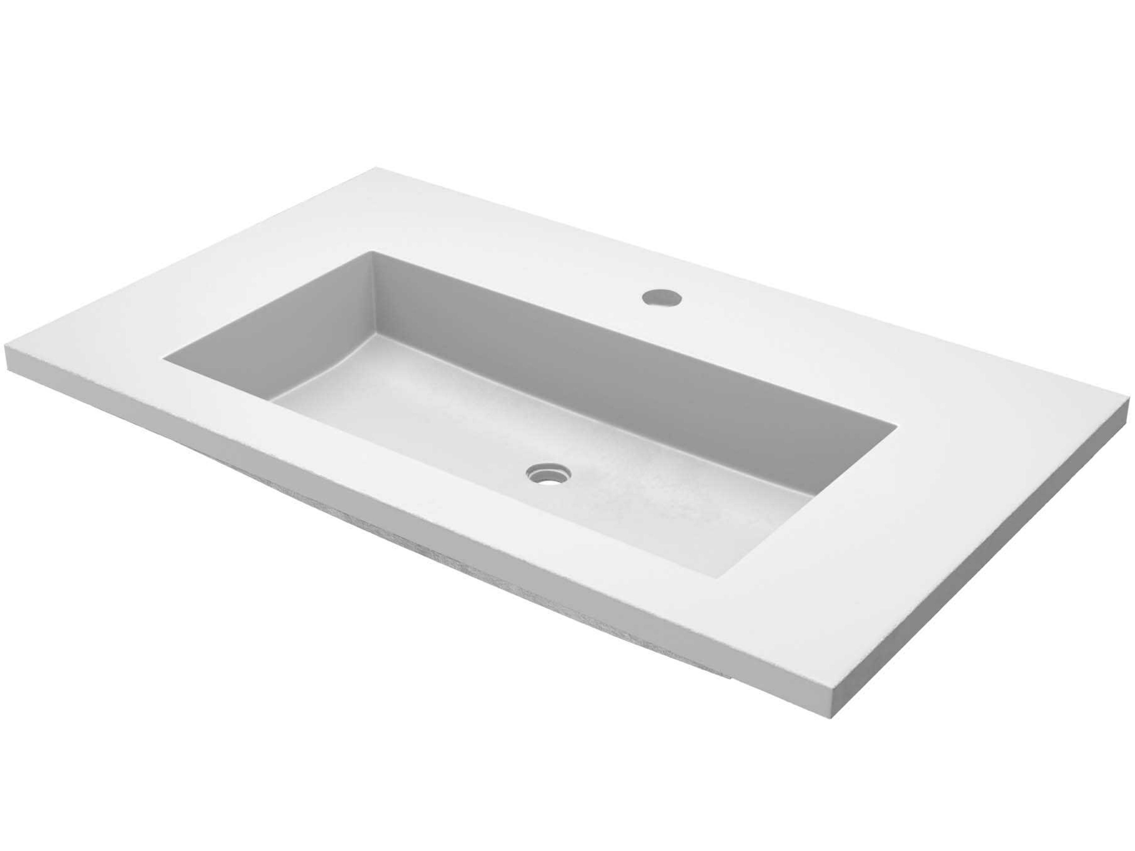 Native Trails Capistrano Pearl 36" Vanity Top with Integral Trough