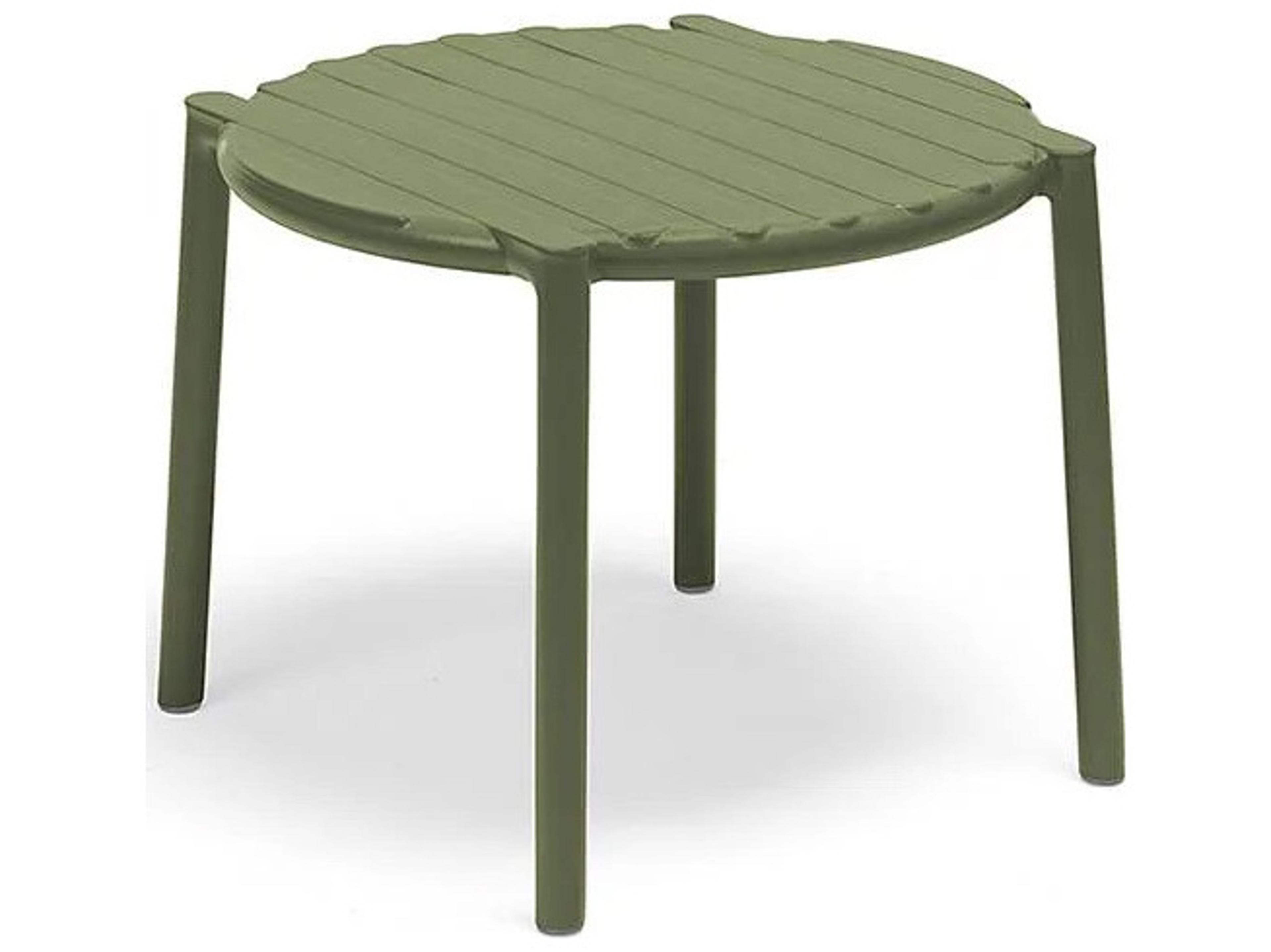 Nardi Doga Resin Agave Round Patio End Table