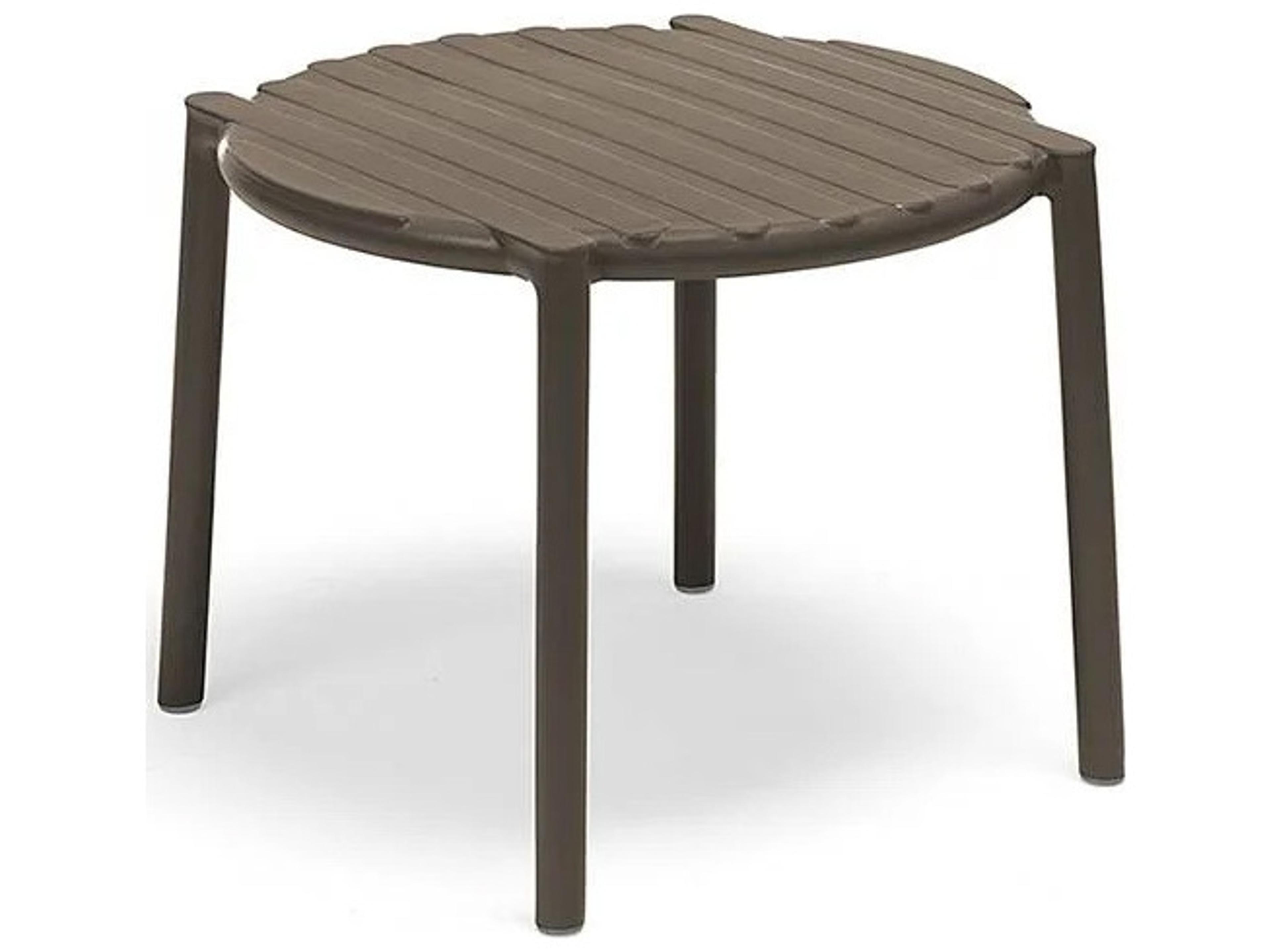 Nardi Doga Resin Tabacco Round Patio End Table