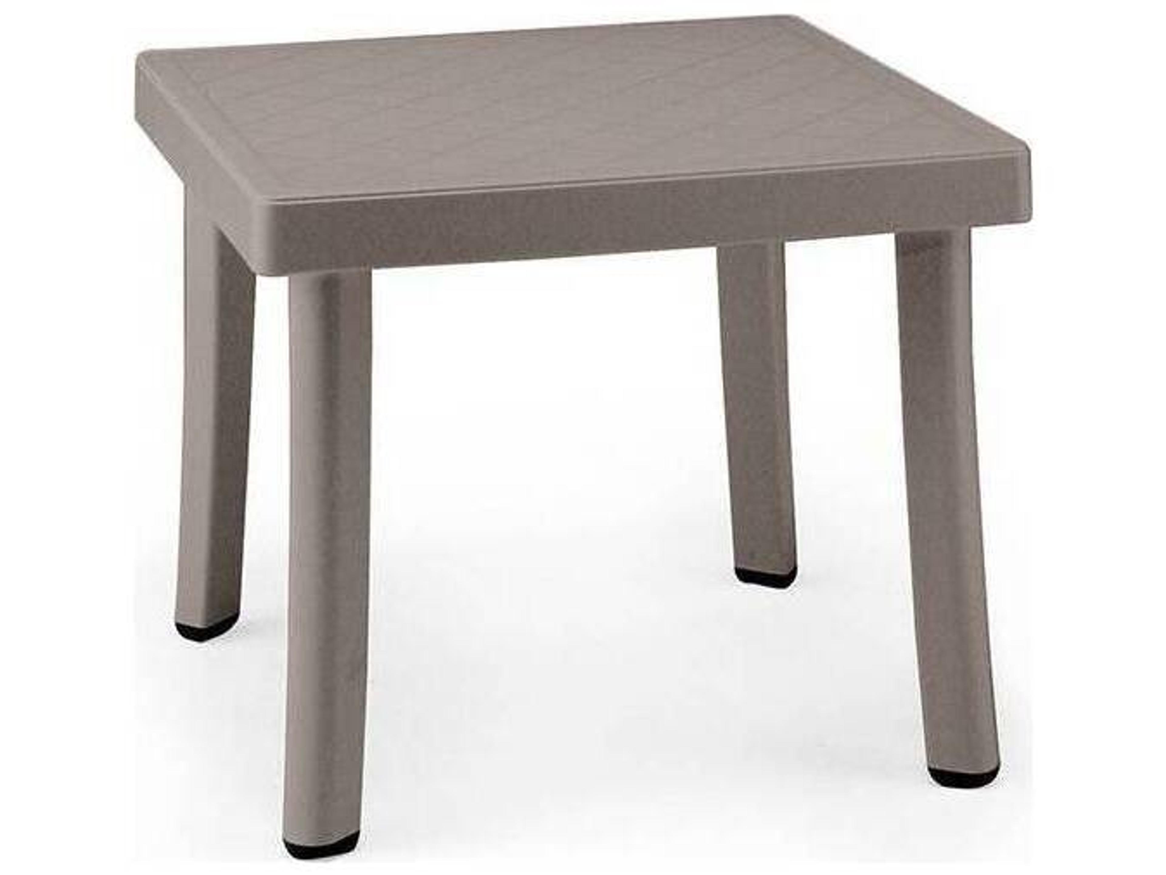 Nardi Rodi Resin Tortora Square Outdoor Side Table