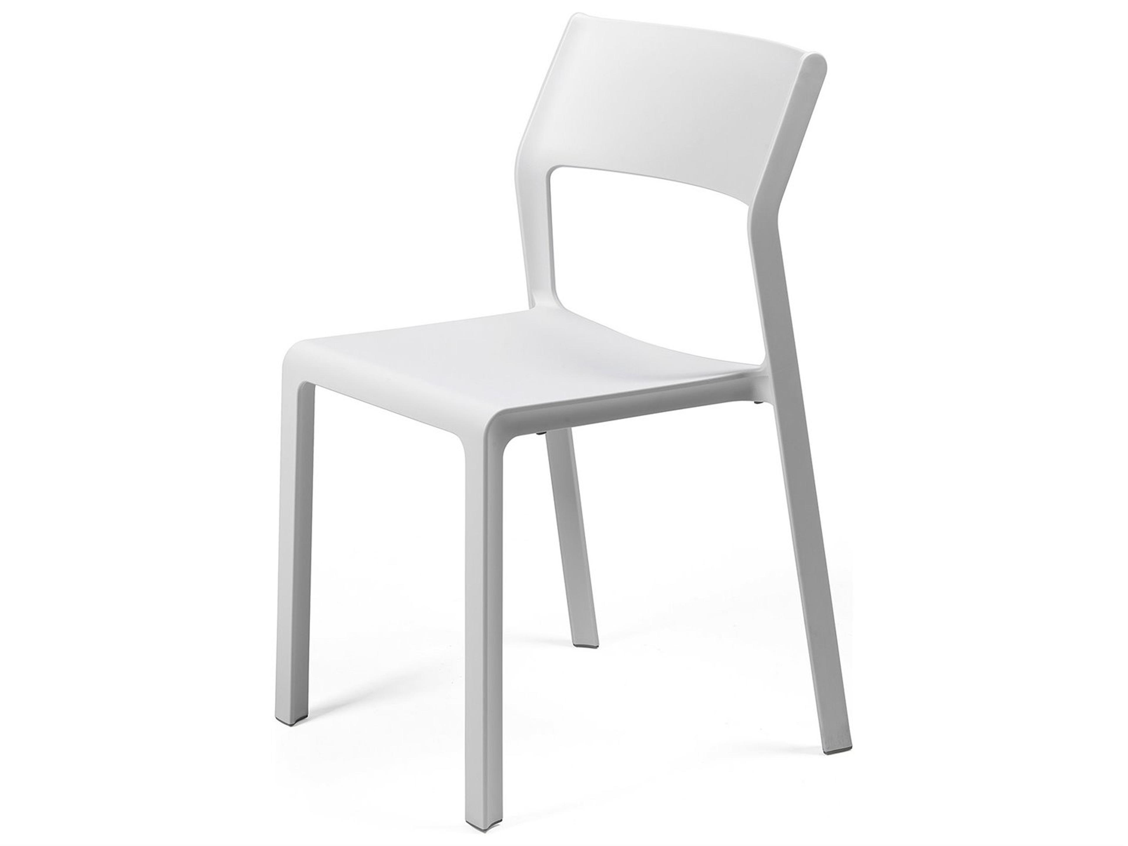 Nardi Trill Resin Bianco Stackable Bistro Side Chair
