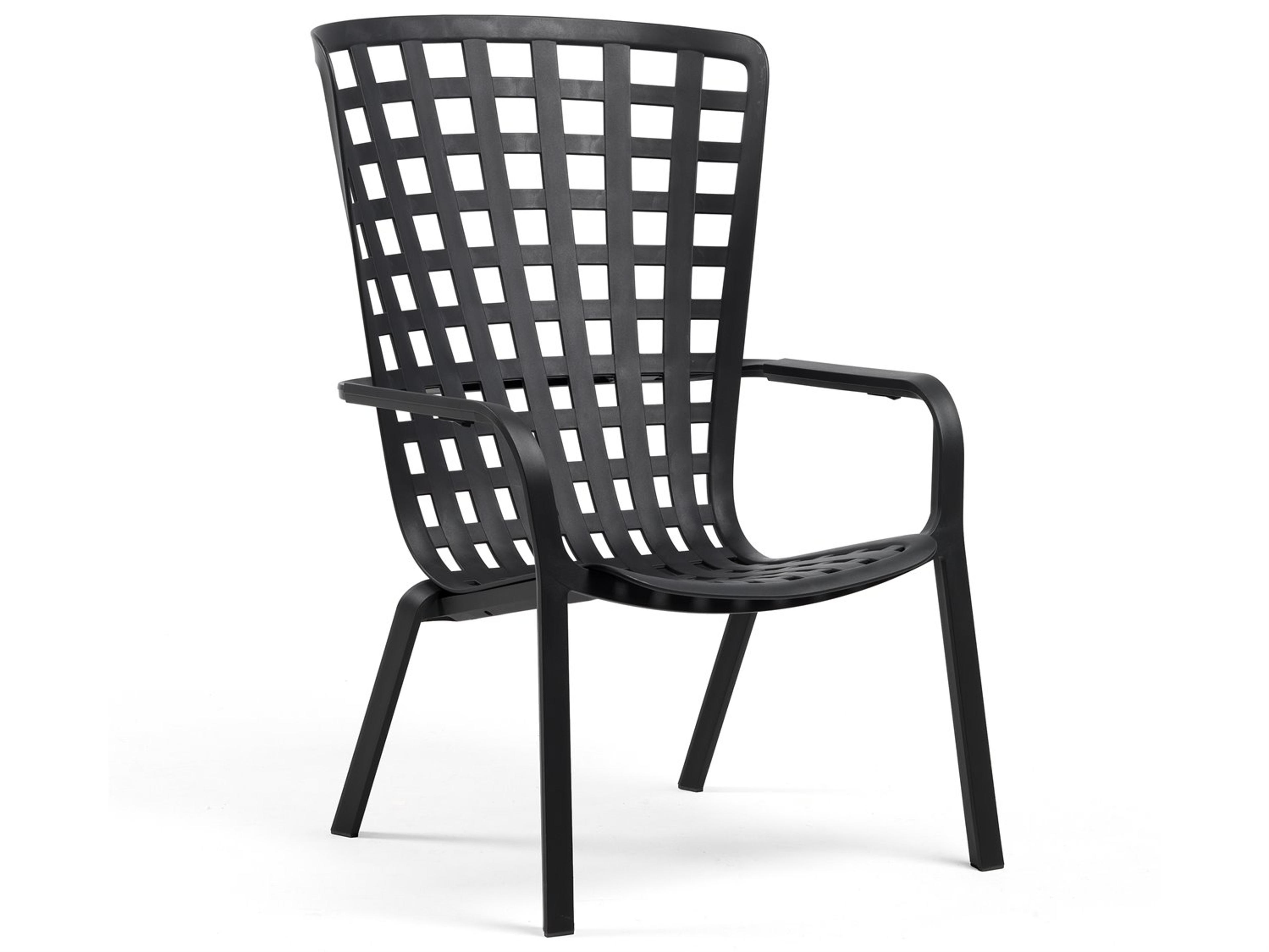 Nardi Folio Resin Antracite Stackable Arm Chair