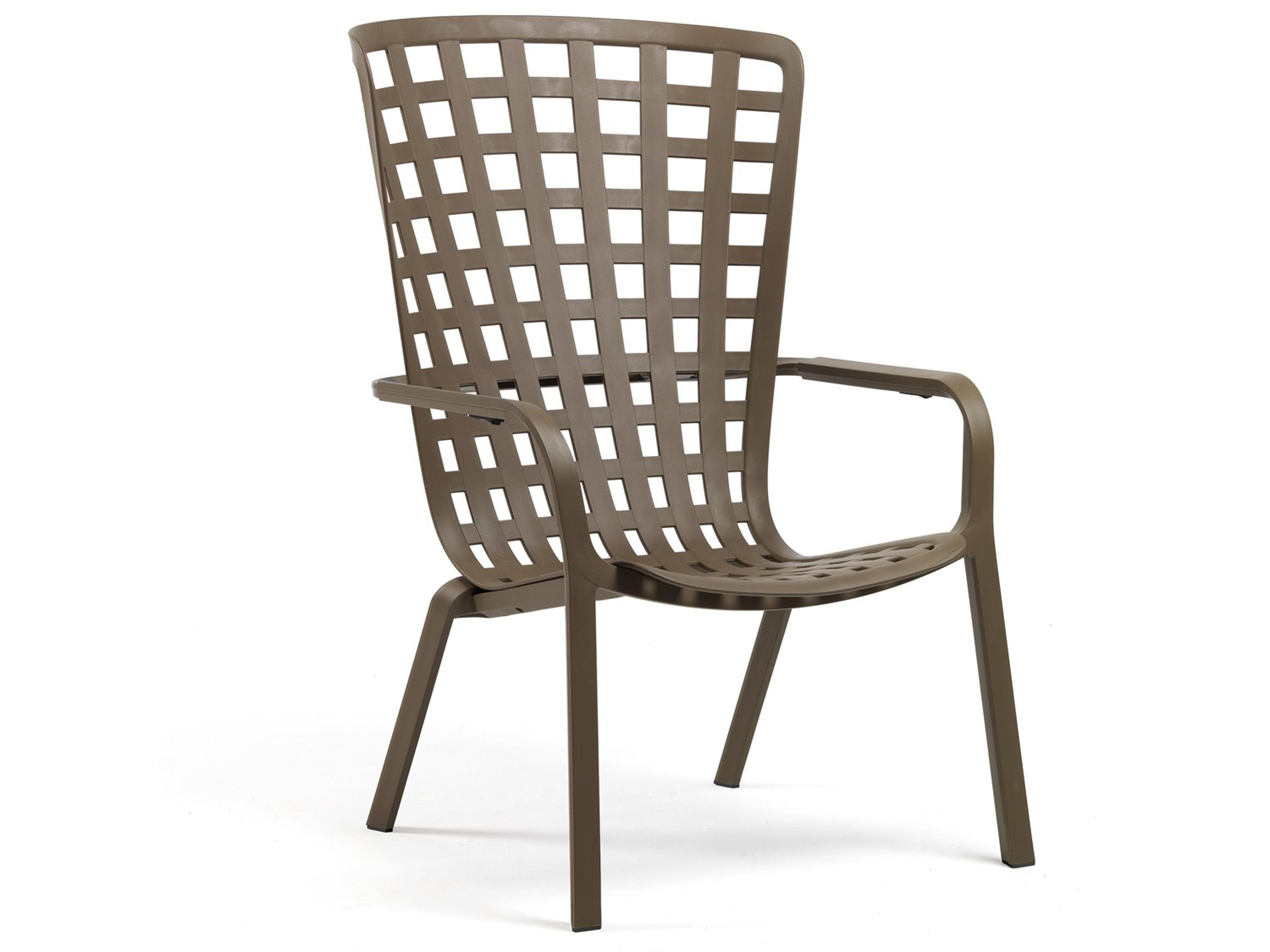Nardi Folio Resin Tabacco Stackable Arm Chair