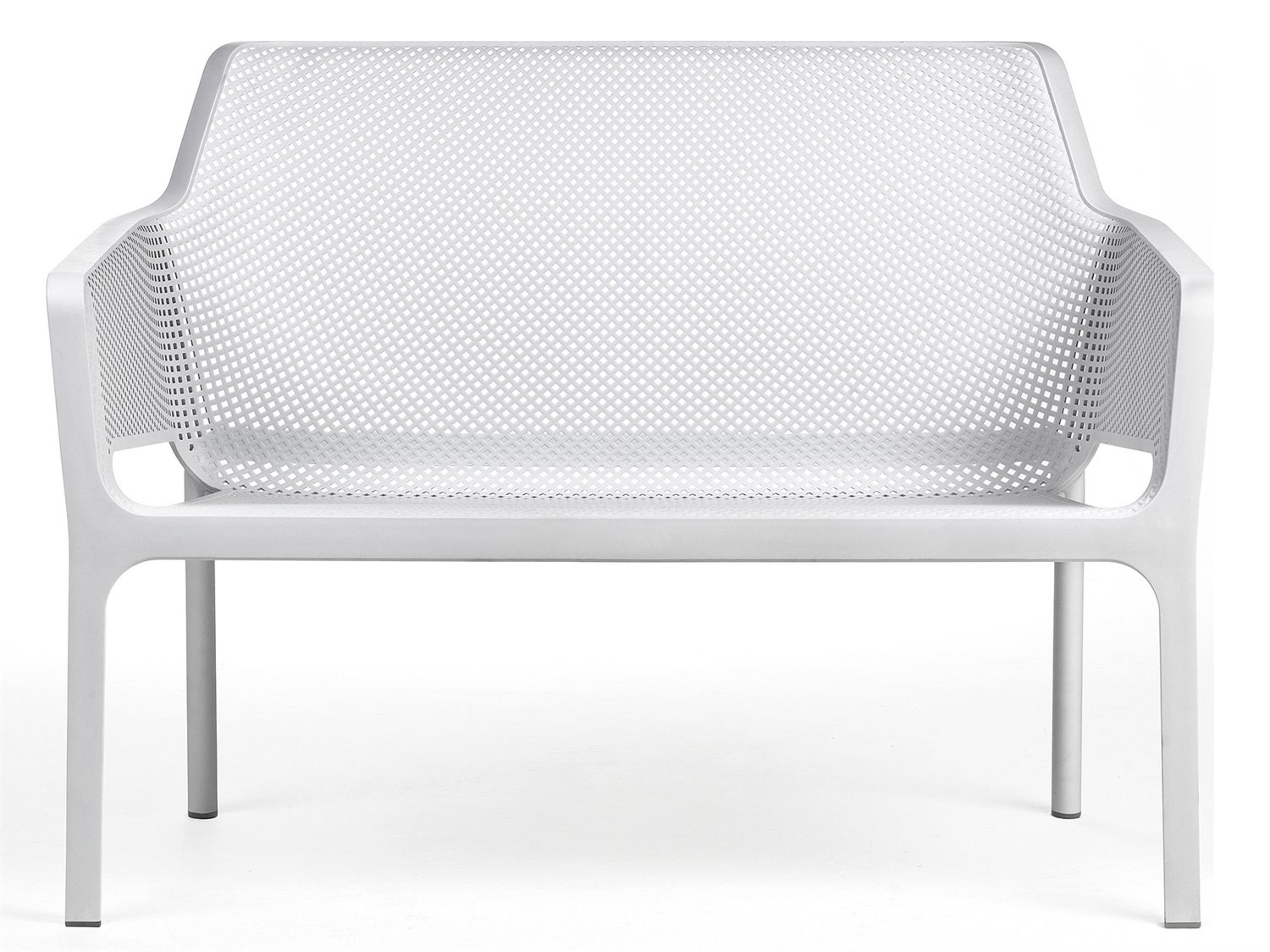 Nardi NET Resin Bianco Stackable Patio Bench