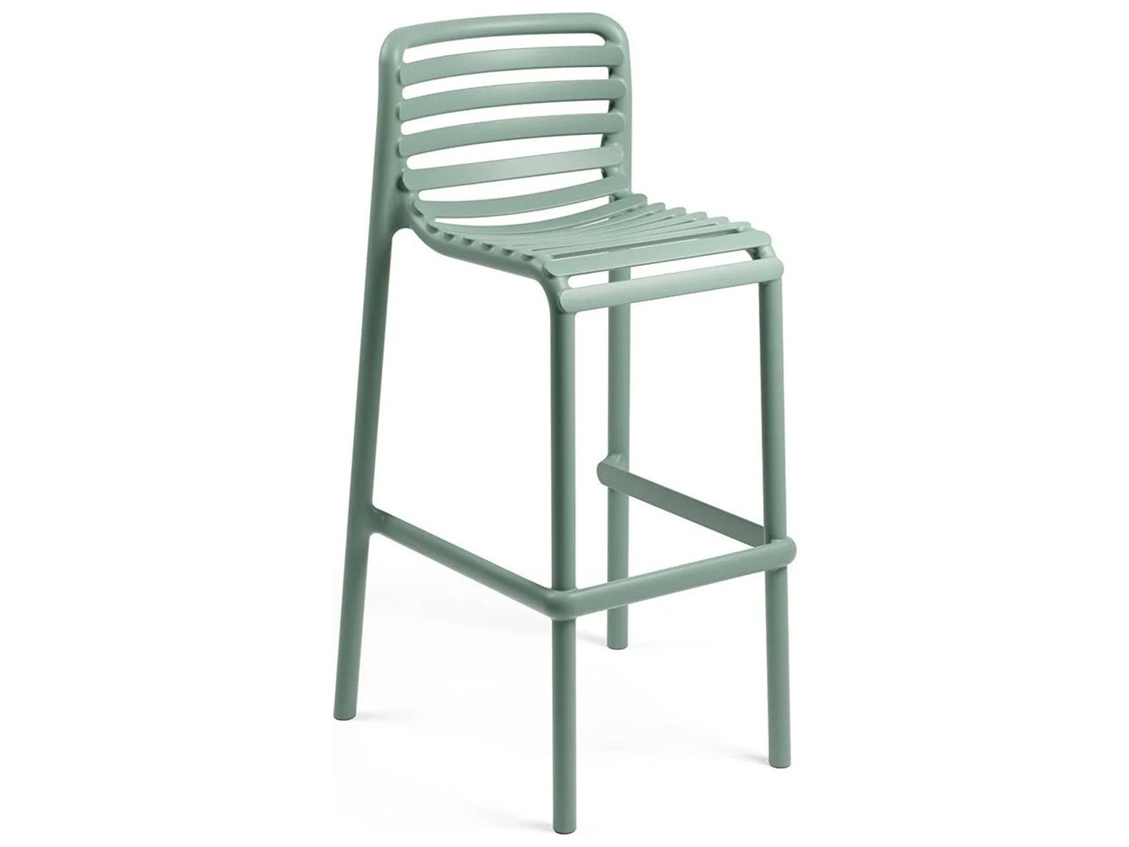 Nardi Doga Resin Menta Stackable Patio Bar Stool